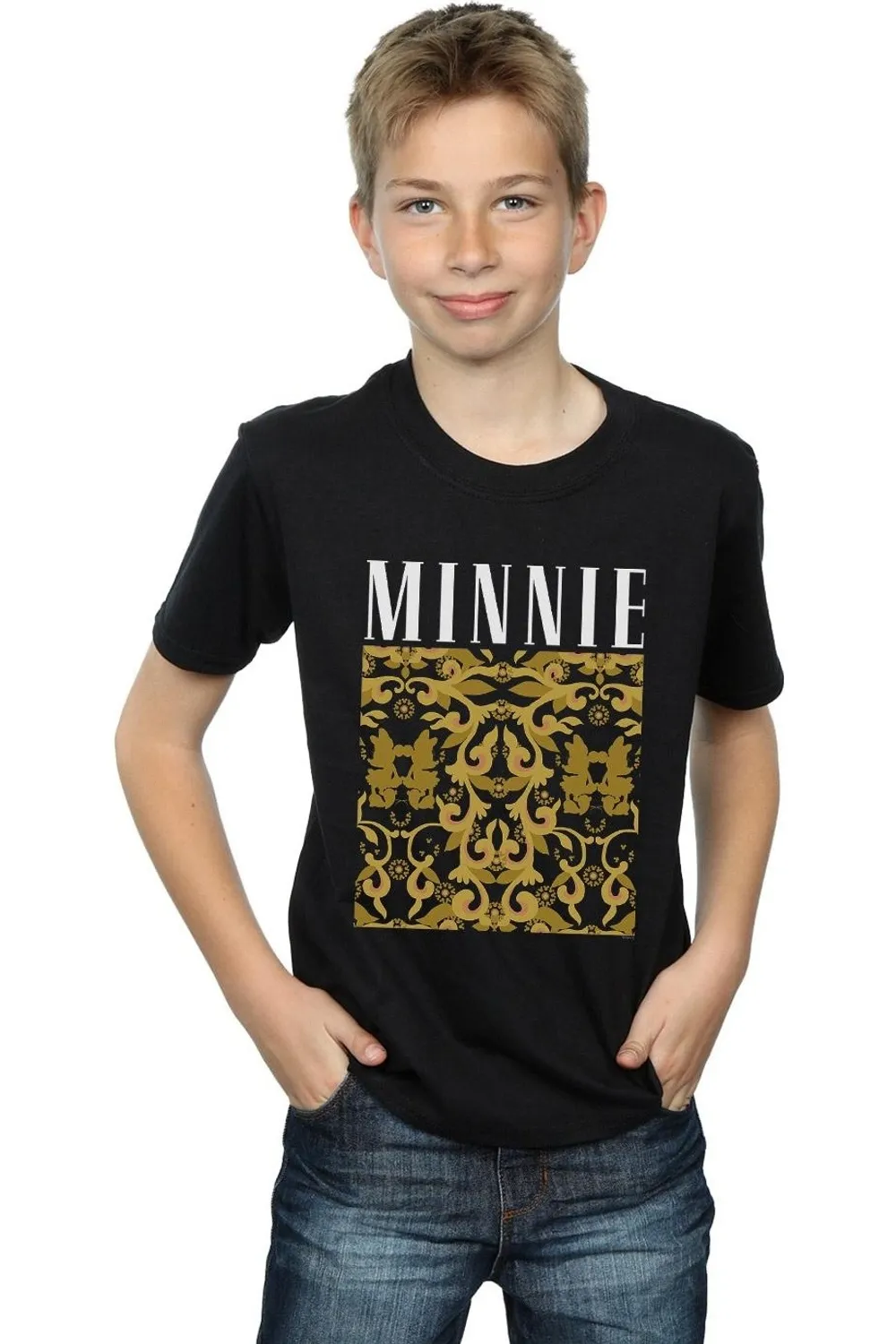 Minnie Mouse Baroque Pattern T-Shirt