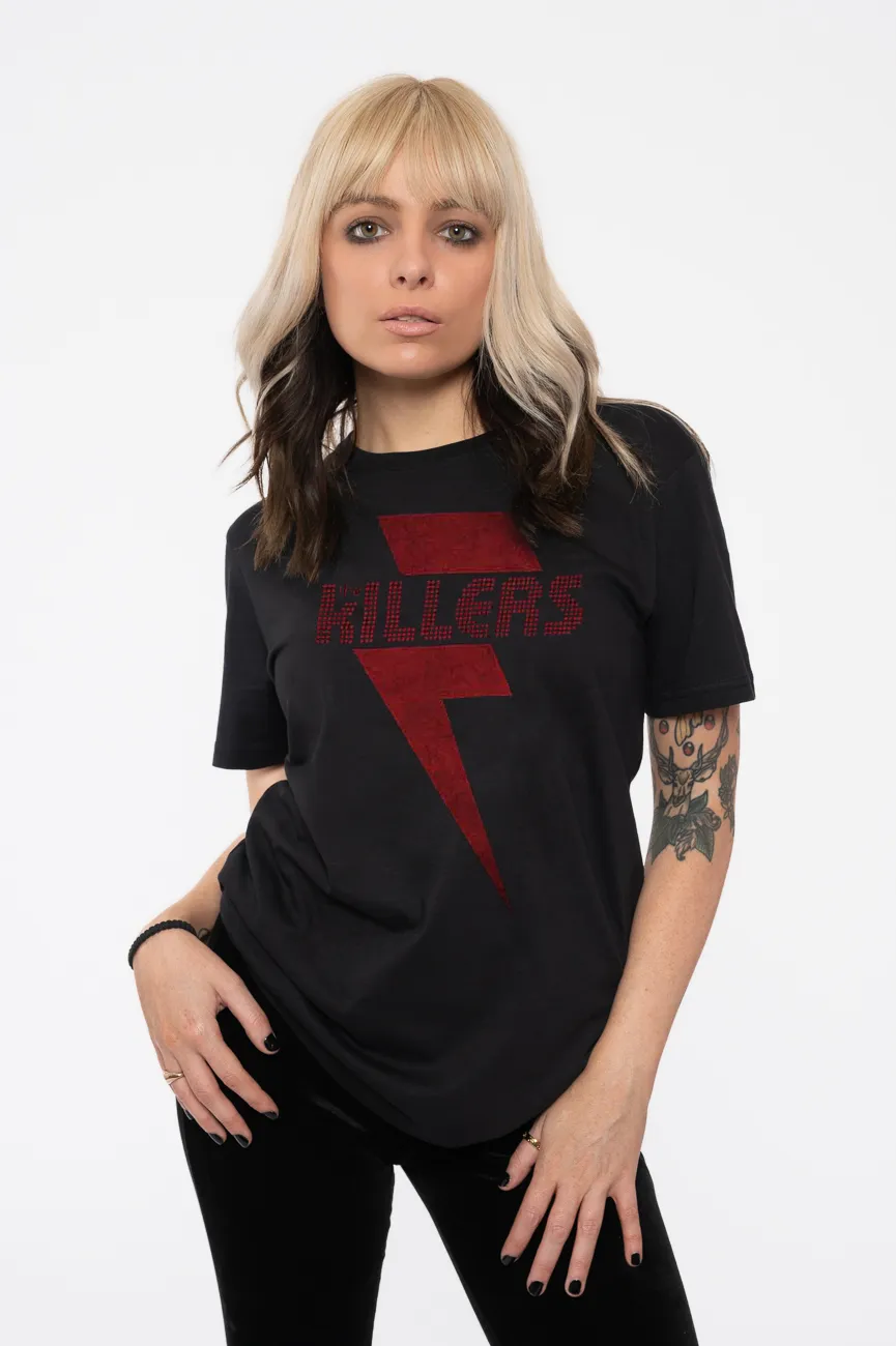 Red Bolt Band Logo T Shirt