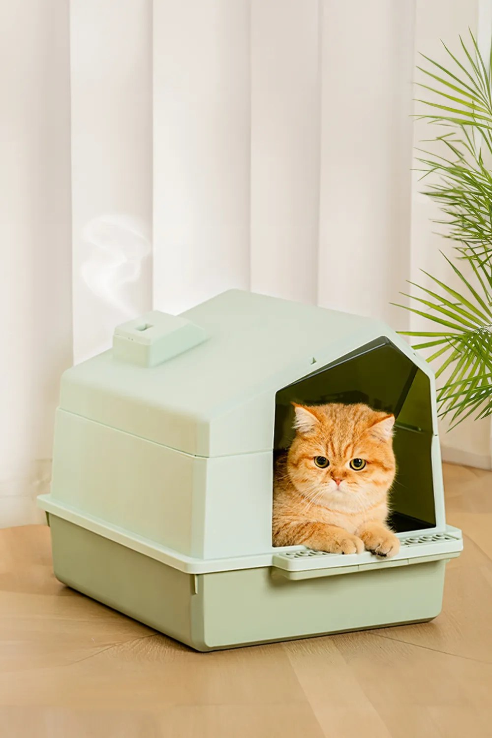 Foldable Anti-Splash Enclosed Cat Litter Box
