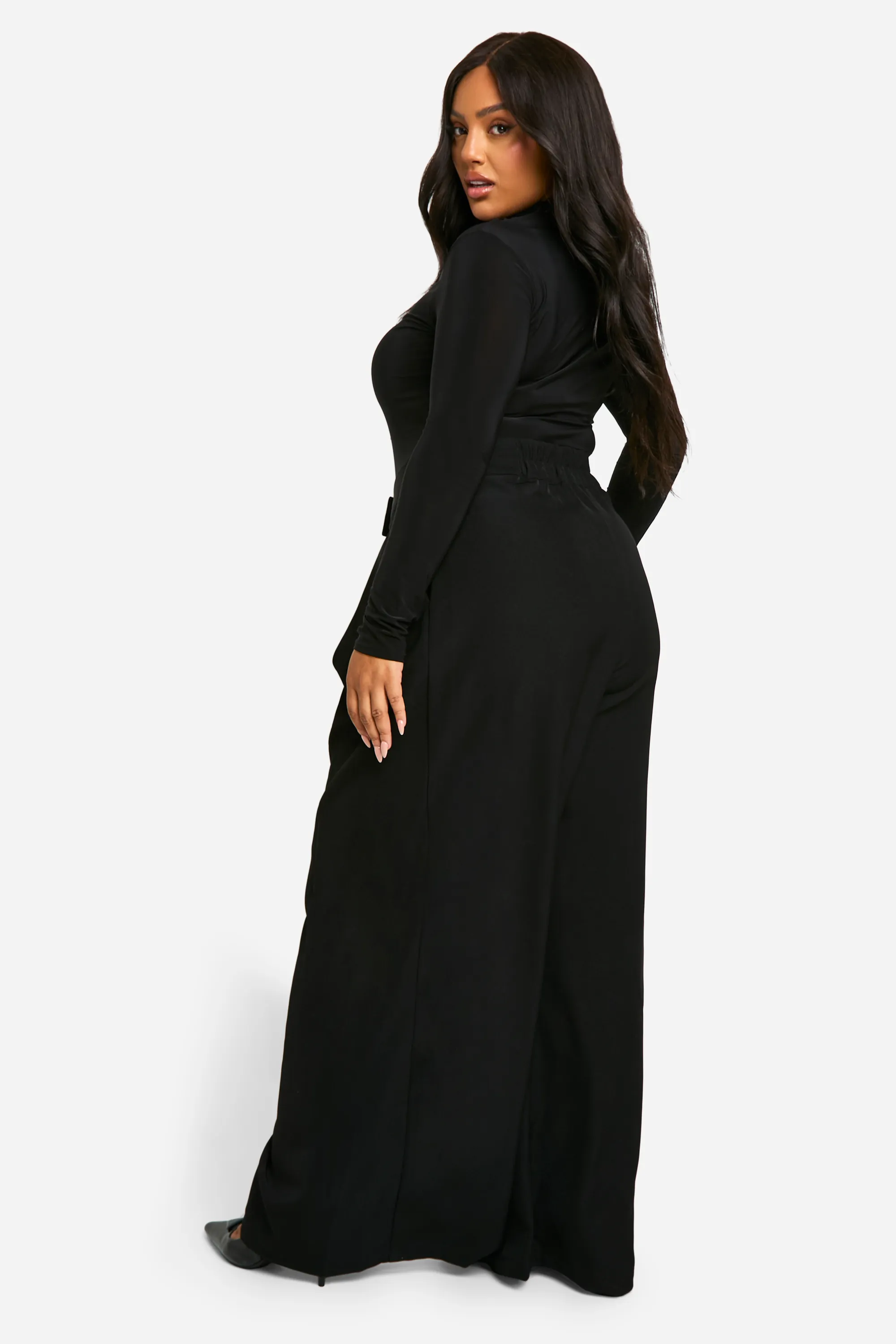 Plus Relaxed Pleat Wide Leg Trouser 2 Plus Relaxed Pleat Wide Leg Trouser