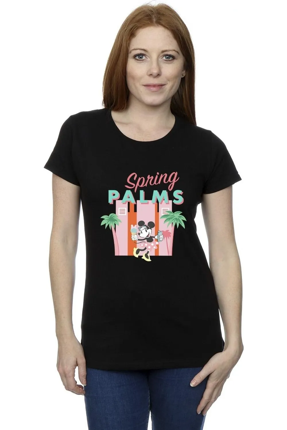 Minnie Mouse Spring Palms Cotton T-Shirt 1 Minnie Mouse Spring Palms Cotton T-Shirt
