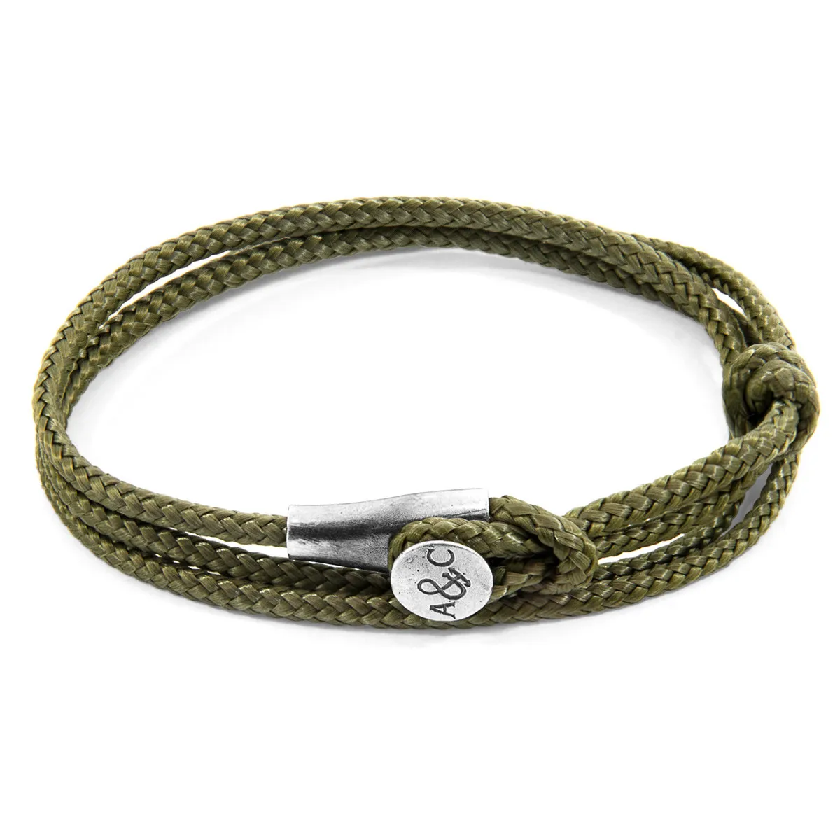 Dundee Silver and Rope Bracelet