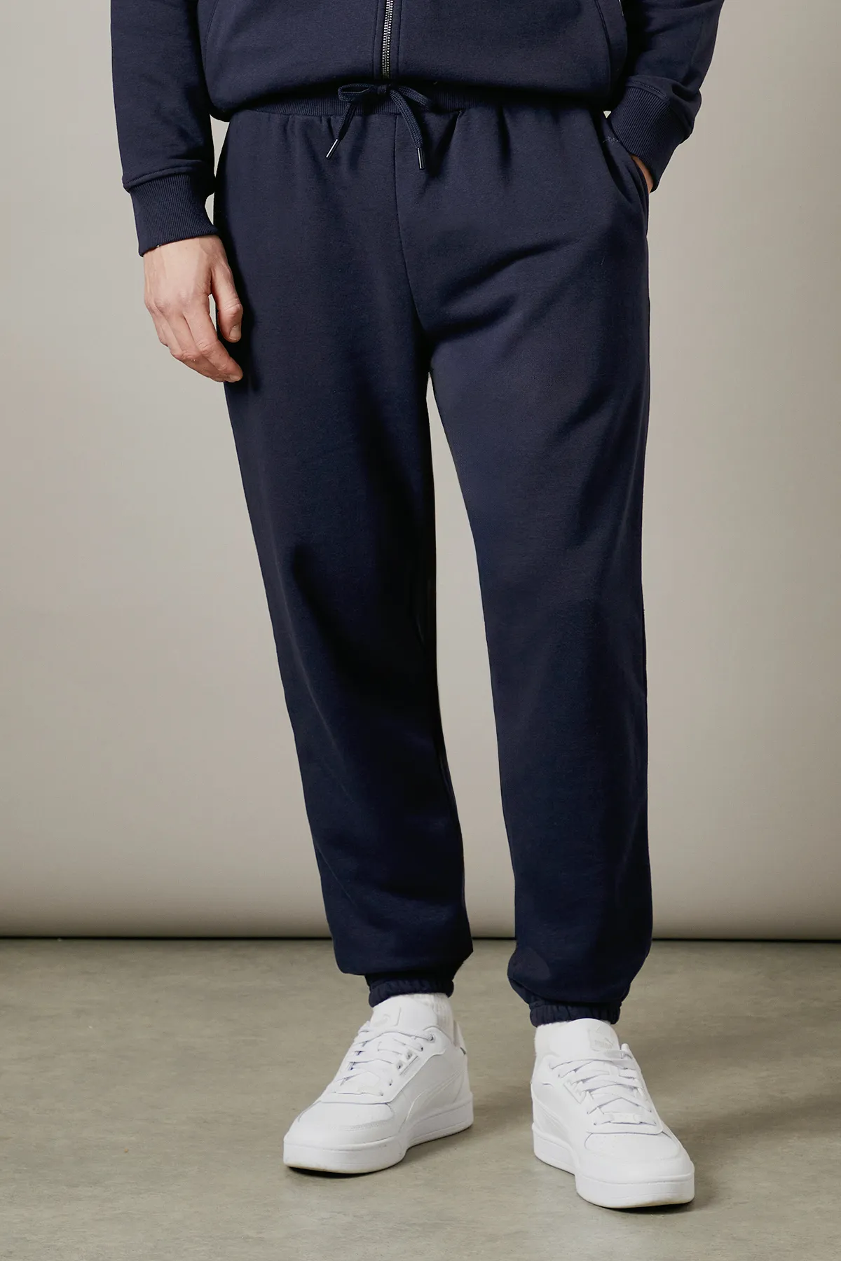 Navy Jersey Joggers 3 Navy Jersey Joggers