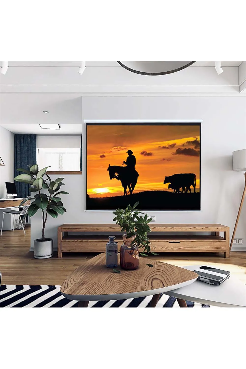 92 Manual Wall/Ceiling Mounted Projector Screen 2 92 Manual Wall/Ceiling Mounted Projector Screen
