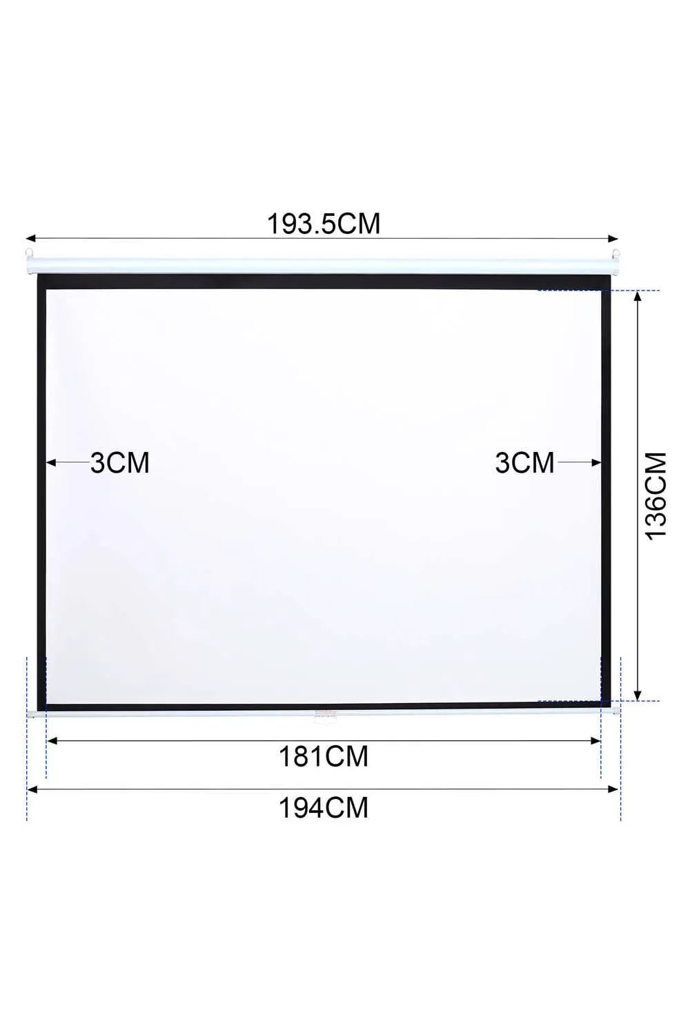 92 Manual Wall/Ceiling Mounted Projector Screen 6 92 Manual Wall/Ceiling Mounted Projector Screen