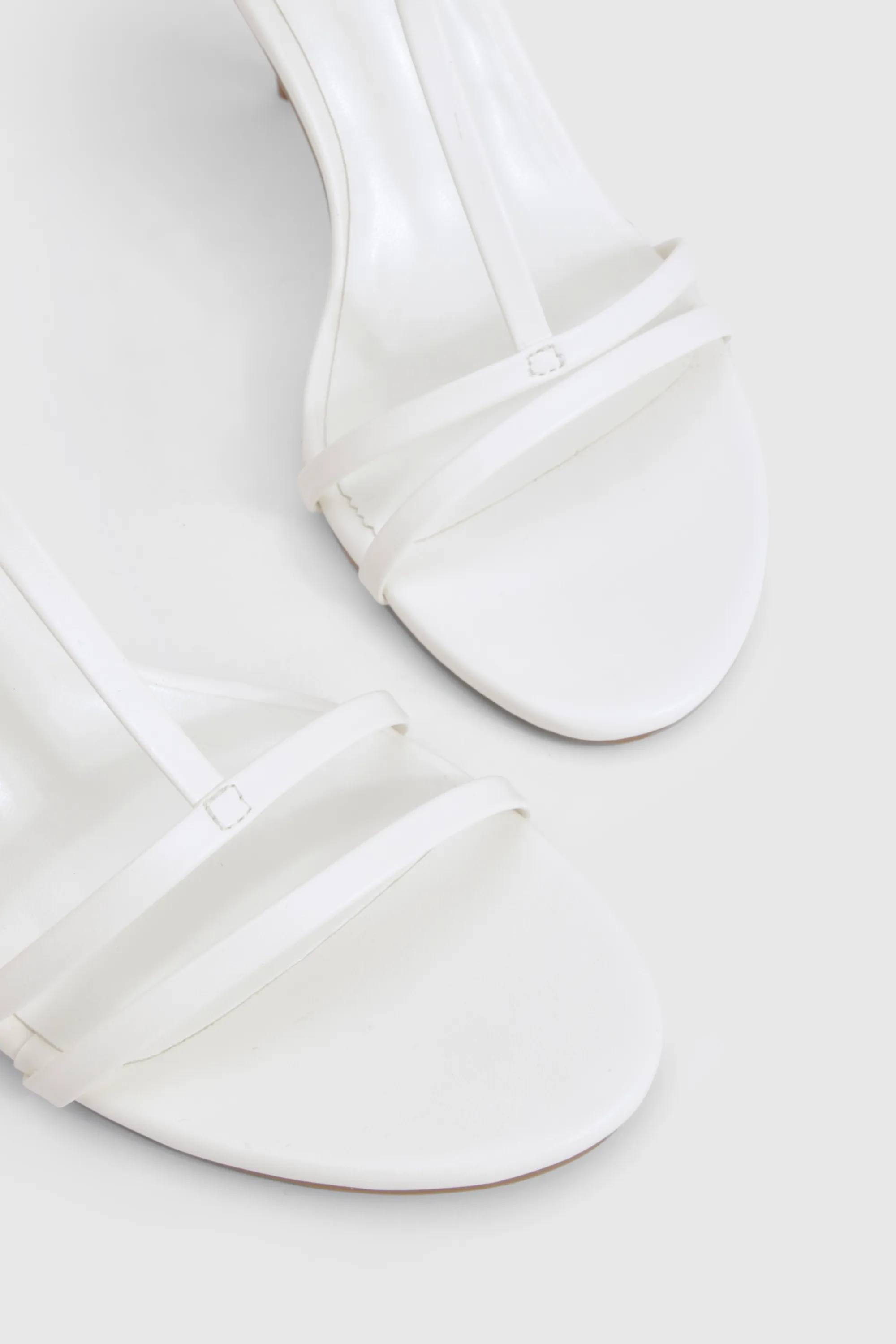 Strappy T Bar Detail Stiletto Heels 5 Strappy T Bar Detail Stiletto Heels