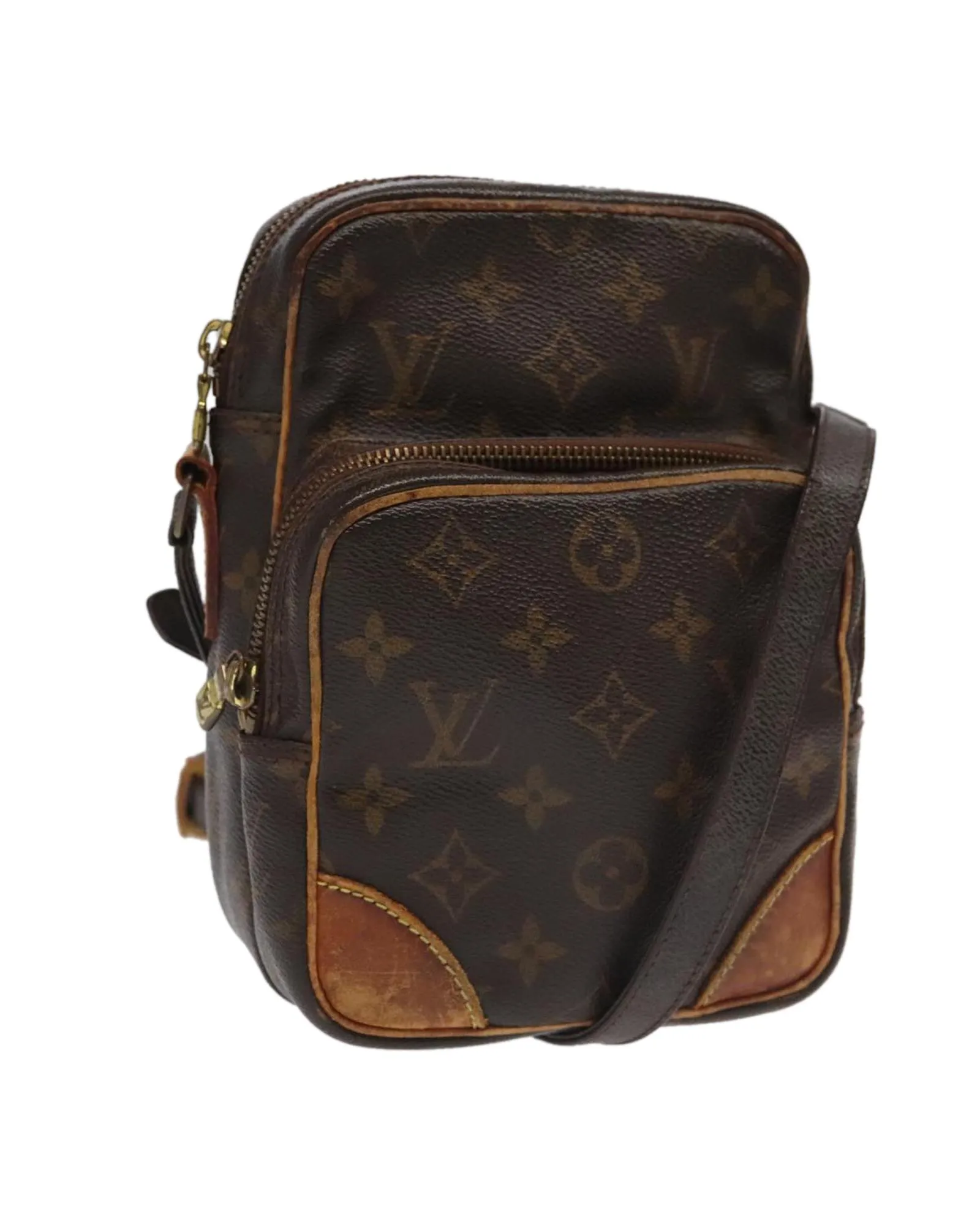Preloved Monogram Canvas Shoulder Bag Women
