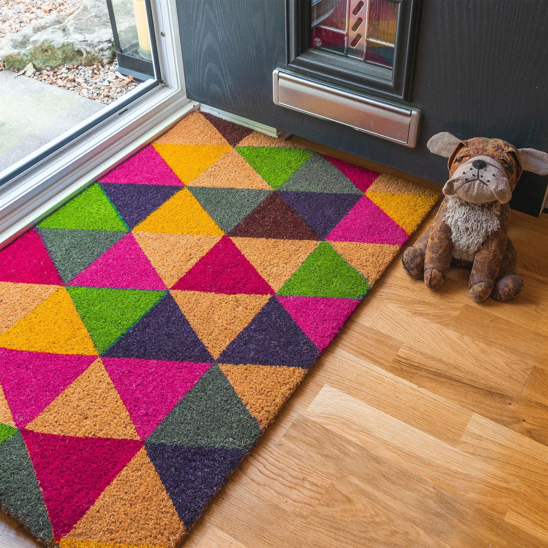 Coir Door Mats - 90 x 60cm - Triangle - Pack of 2 6 Coir Door Mats - 90 x 60cm - Triangle - Pack of 2