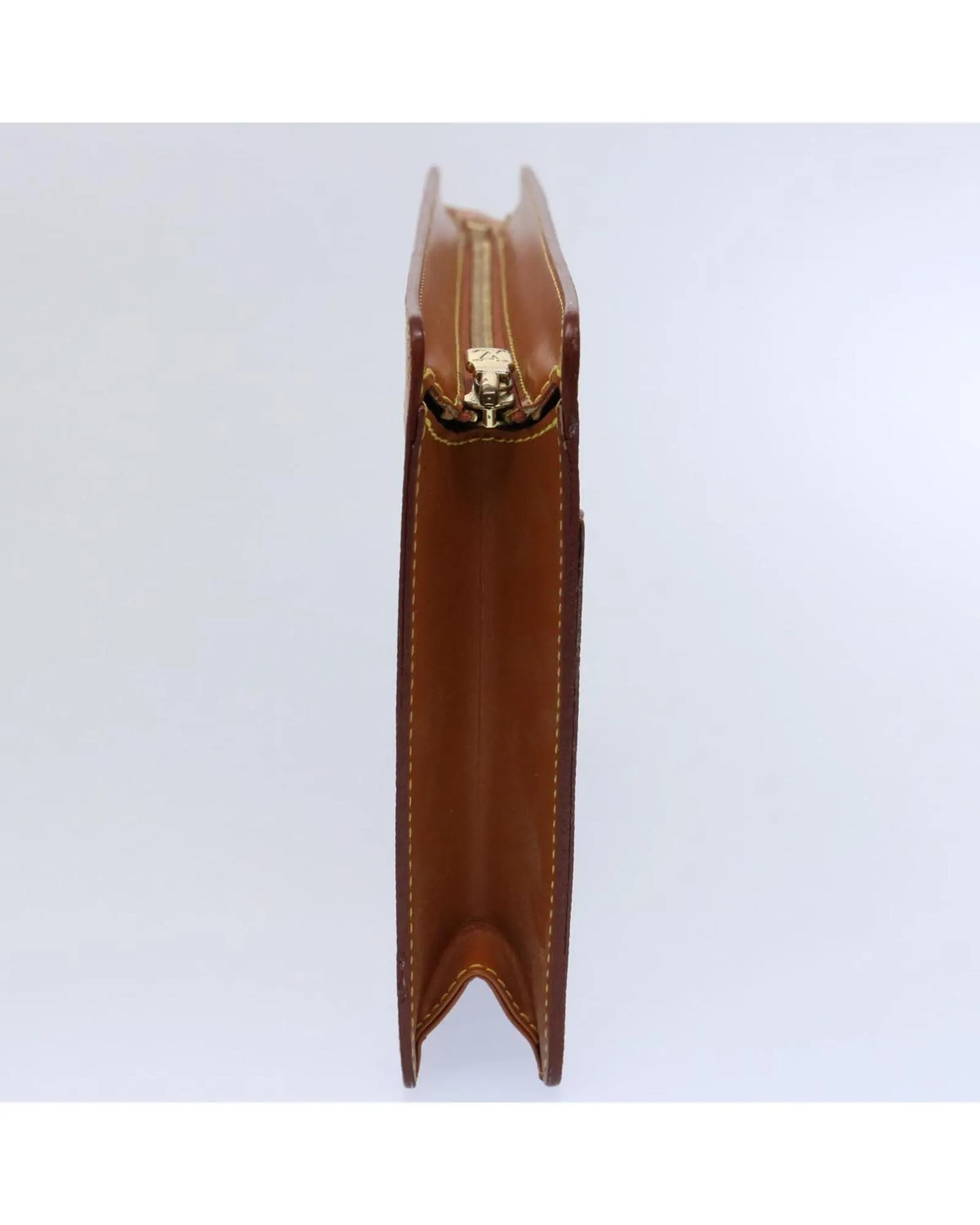 Preloved Epi Leather Pochette Clutch- Brown Clutches 3 Preloved Epi Leather Pochette Clutch- Brown Clutches