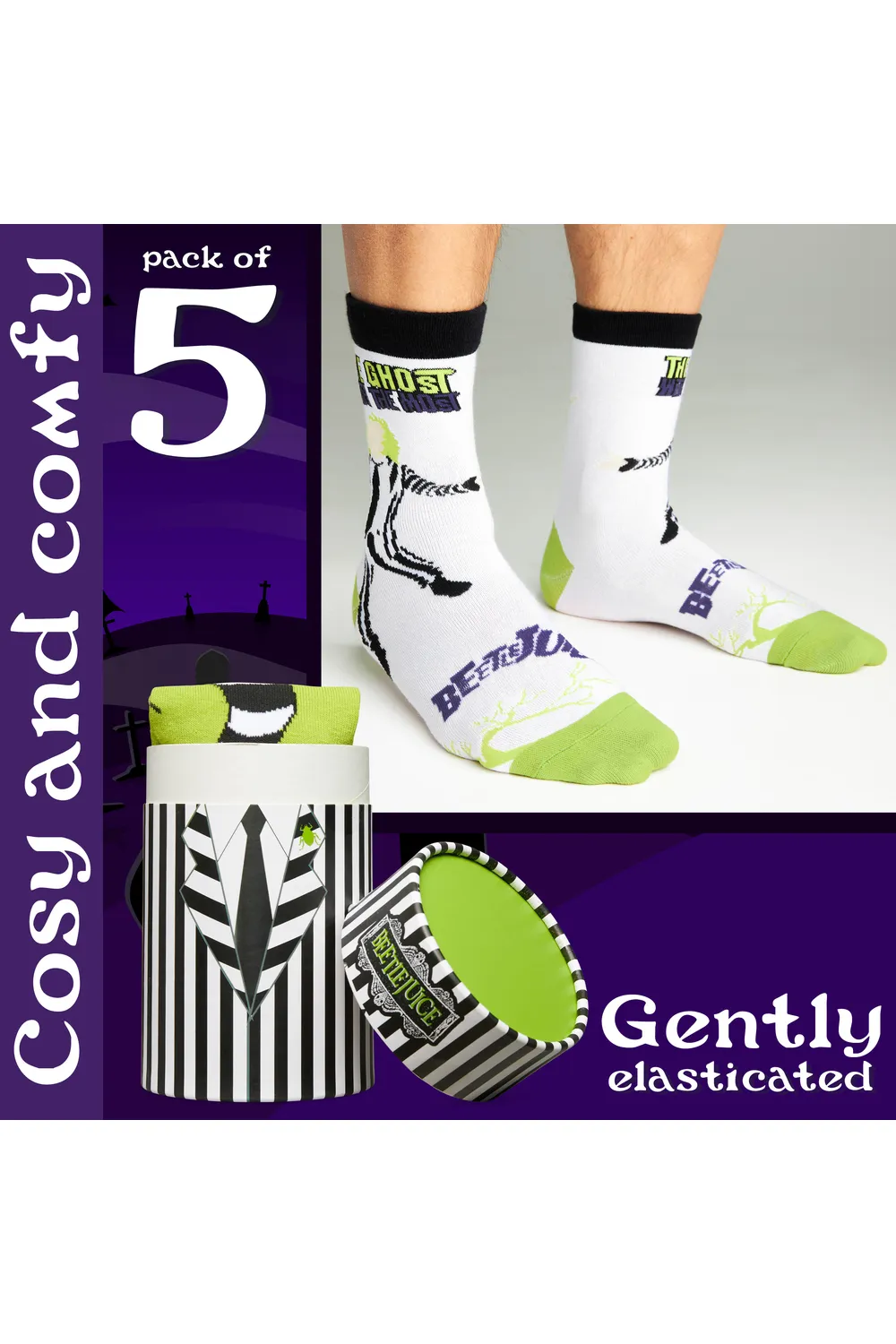 Socks Pack of 5 4 Socks Pack of 5