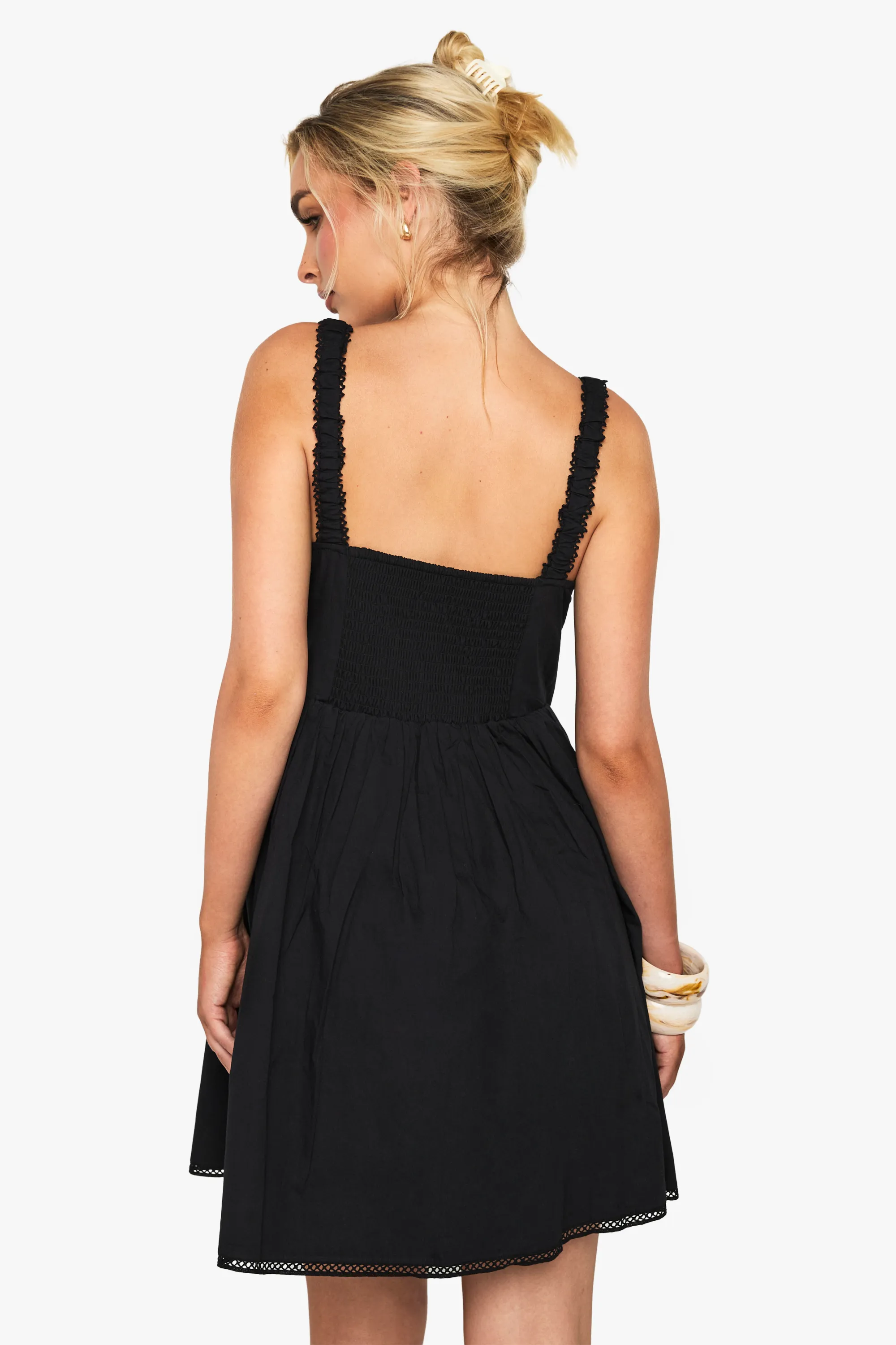 Cotton Milkmaid Mini Dress 2 Cotton Milkmaid Mini Dress