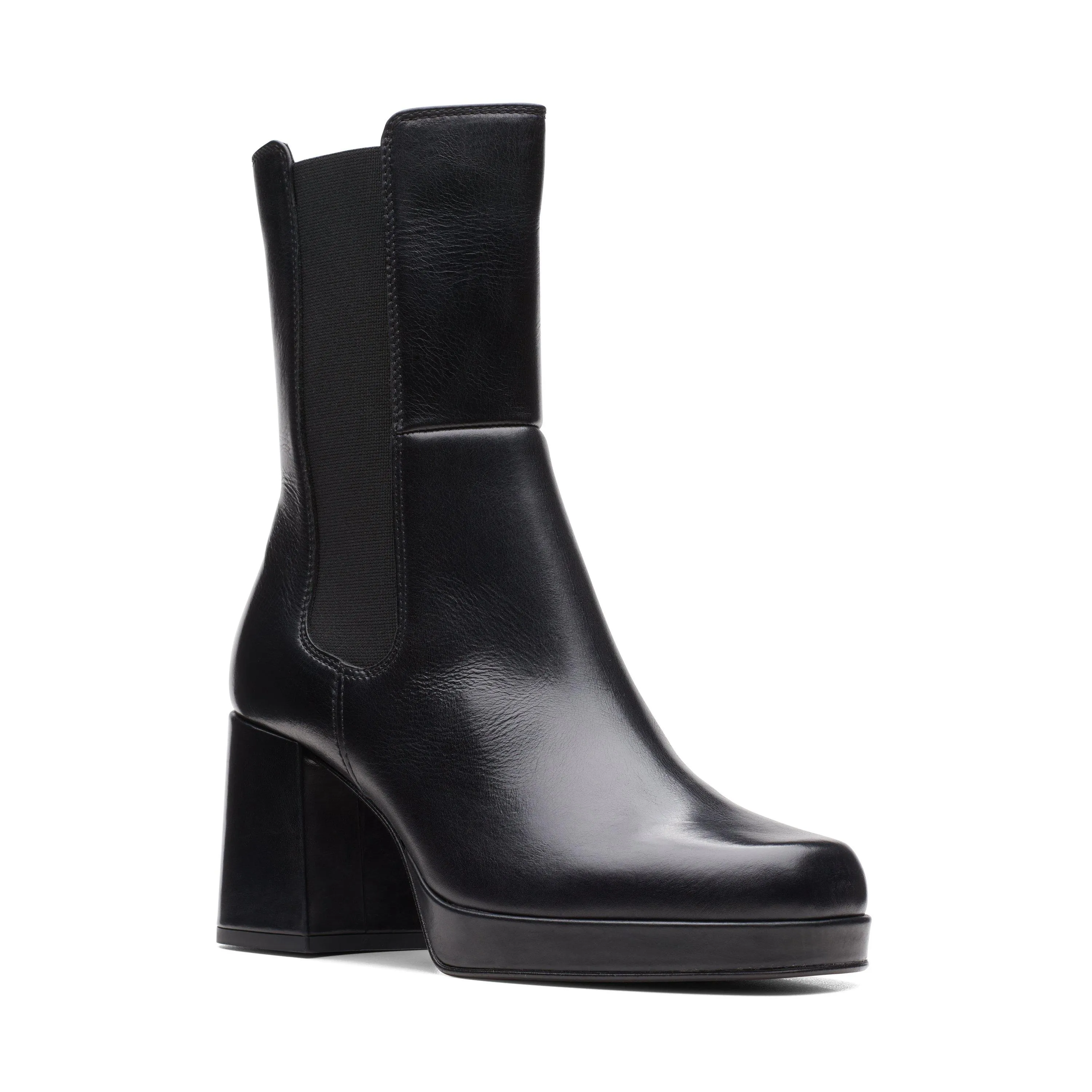 Pique Up Black Leather Ankle Boots 2 Pique Up Black Leather Ankle Boots