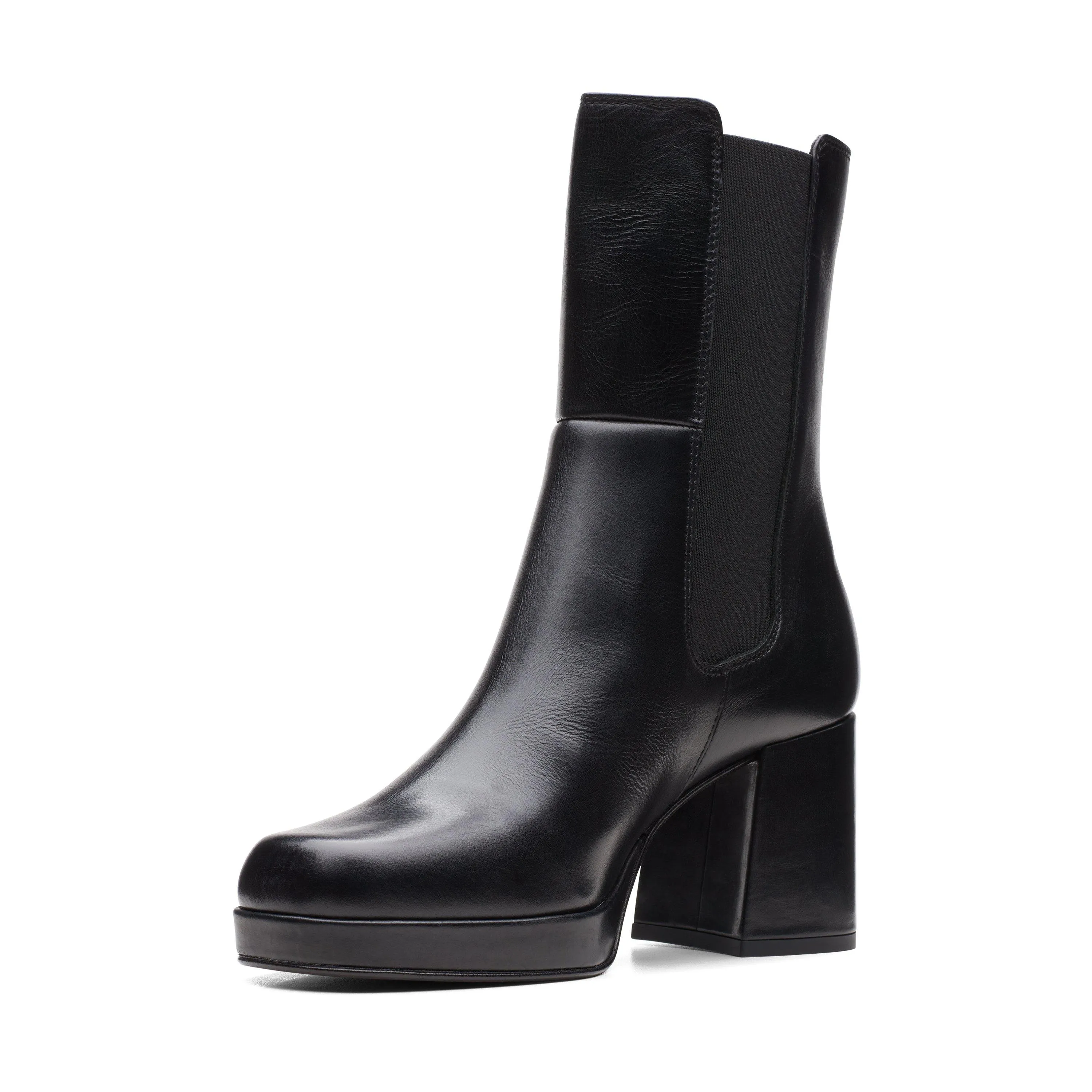 Pique Up Black Leather Ankle Boots 4 Pique Up Black Leather Ankle Boots