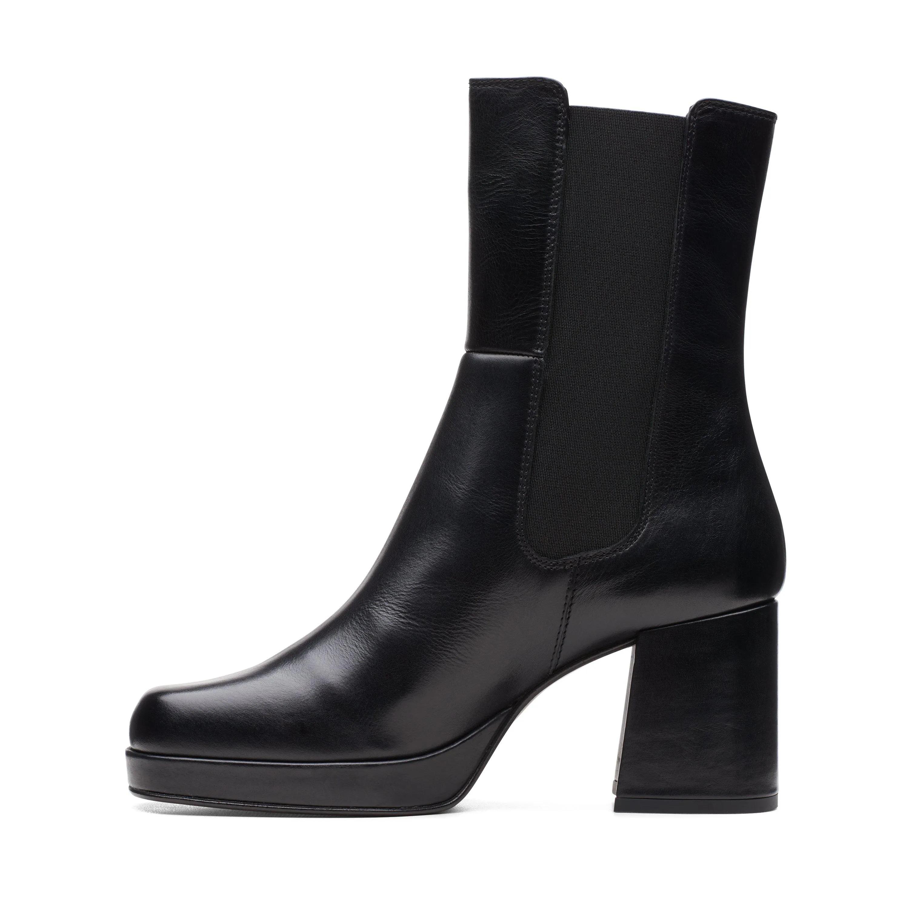 Pique Up Black Leather Ankle Boots 5 Pique Up Black Leather Ankle Boots
