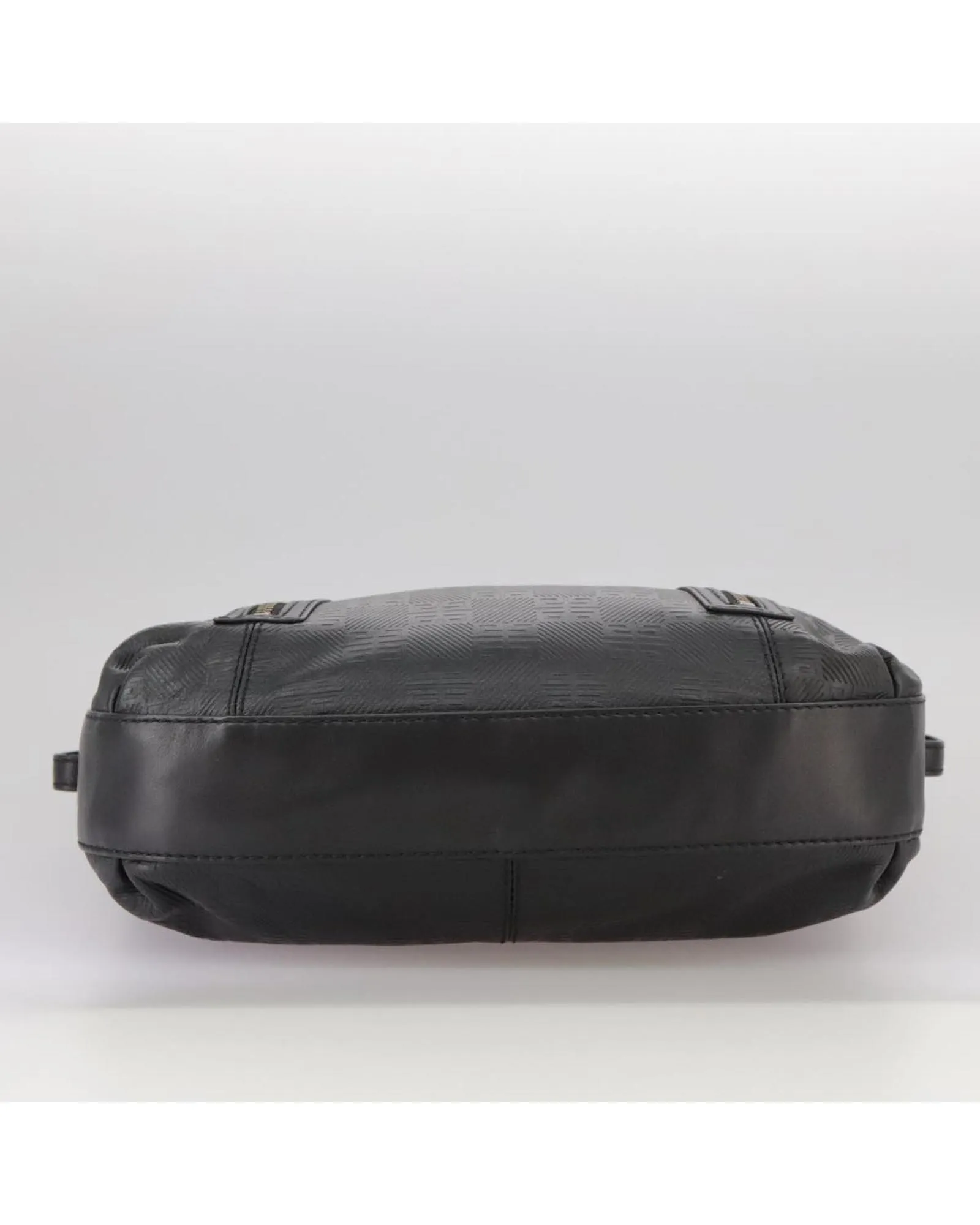 Preloved Leather Shoulder Bag with Zipper- Black 6 Preloved Leather Shoulder Bag with Zipper- Black