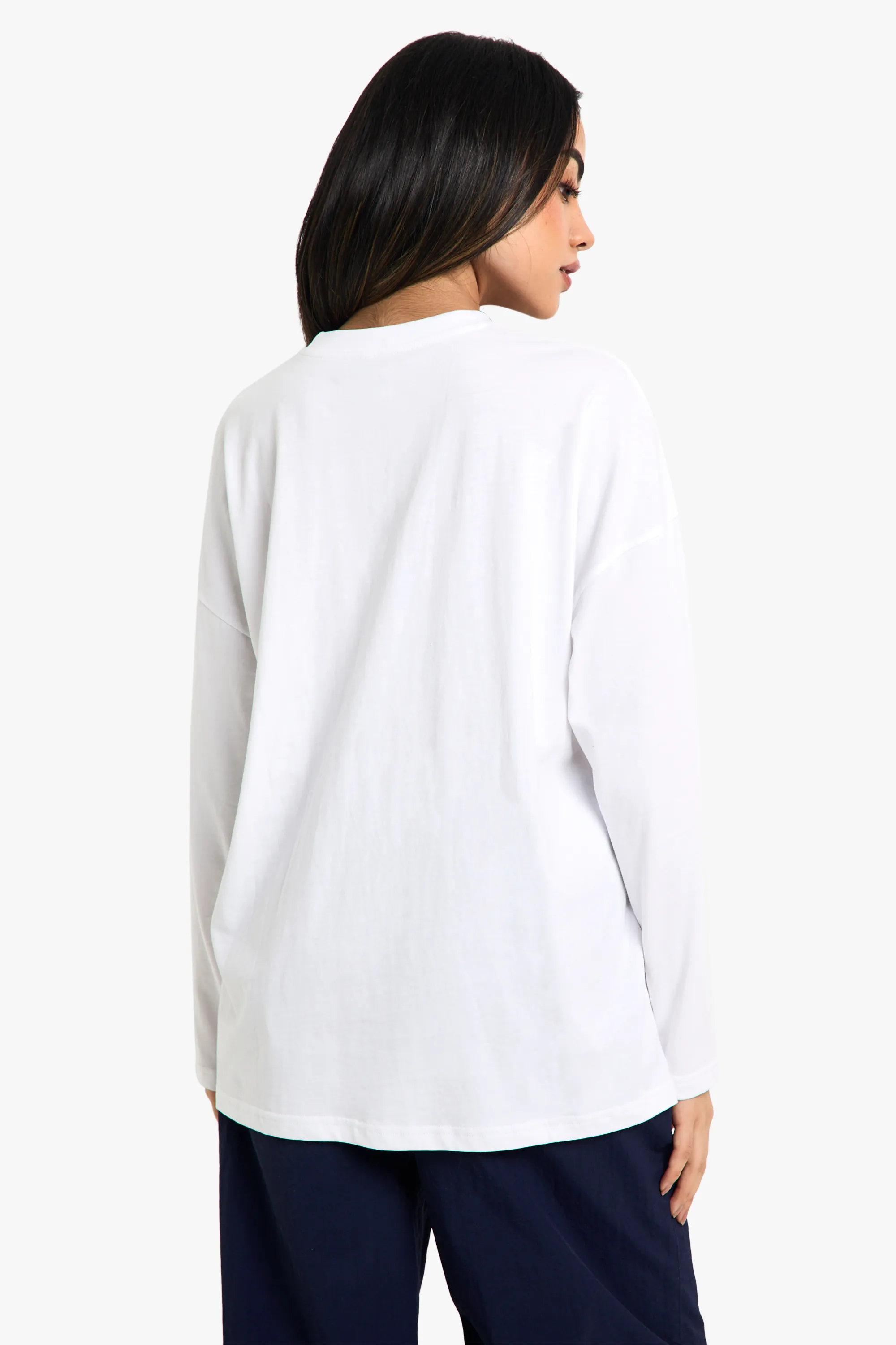 Boohoo Basics Oversized Long Sleeve T-Shirt 2 Boohoo Basics Oversized Long Sleeve T-Shirt