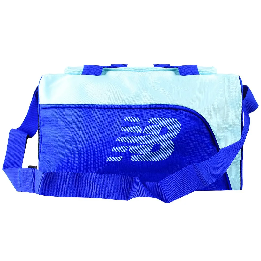 Logo Adjustable Straps Blue Duffle Bag