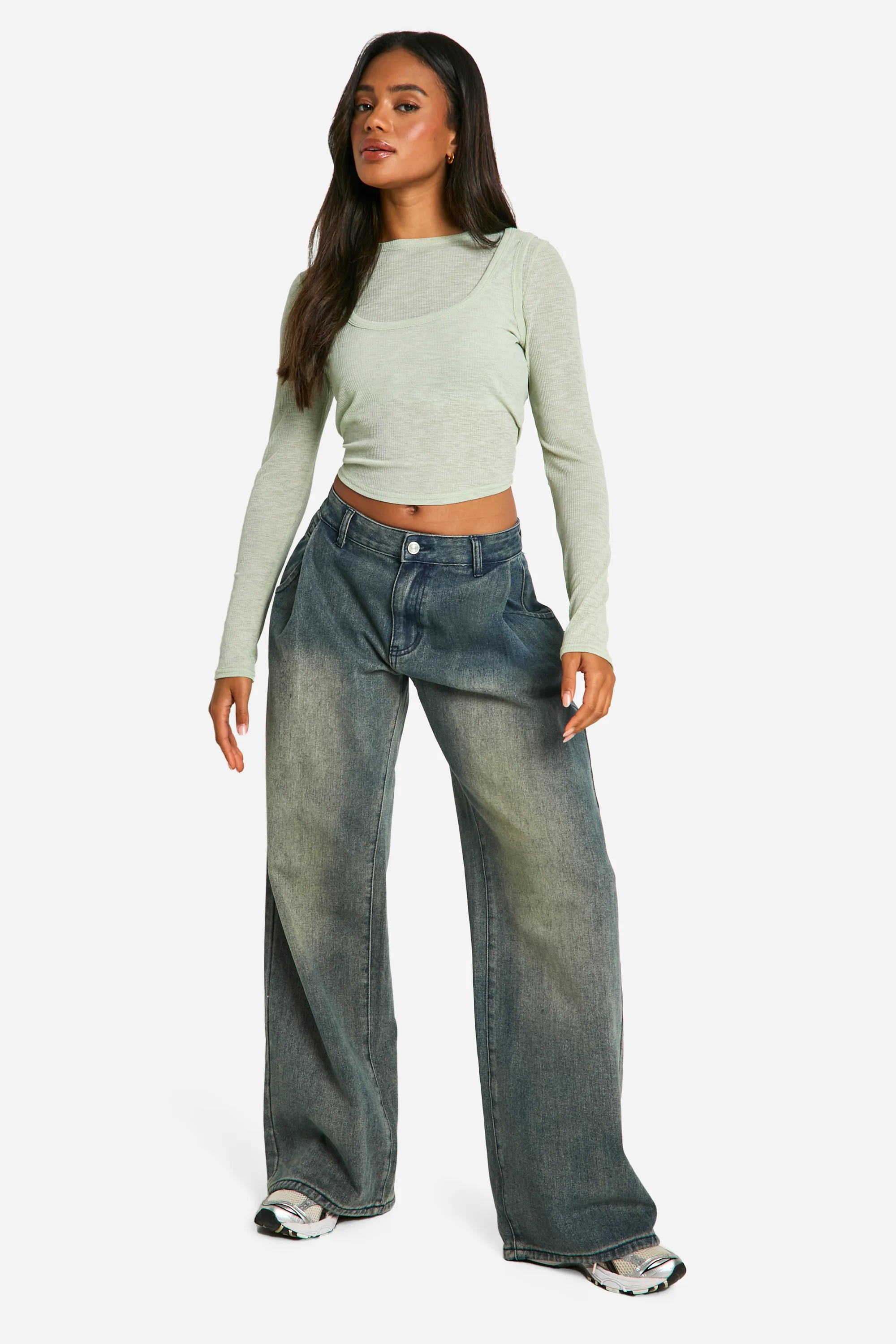 Textured Mesh 2 Layer Long Sleeve Top 3 Textured Mesh 2 Layer Long Sleeve Top