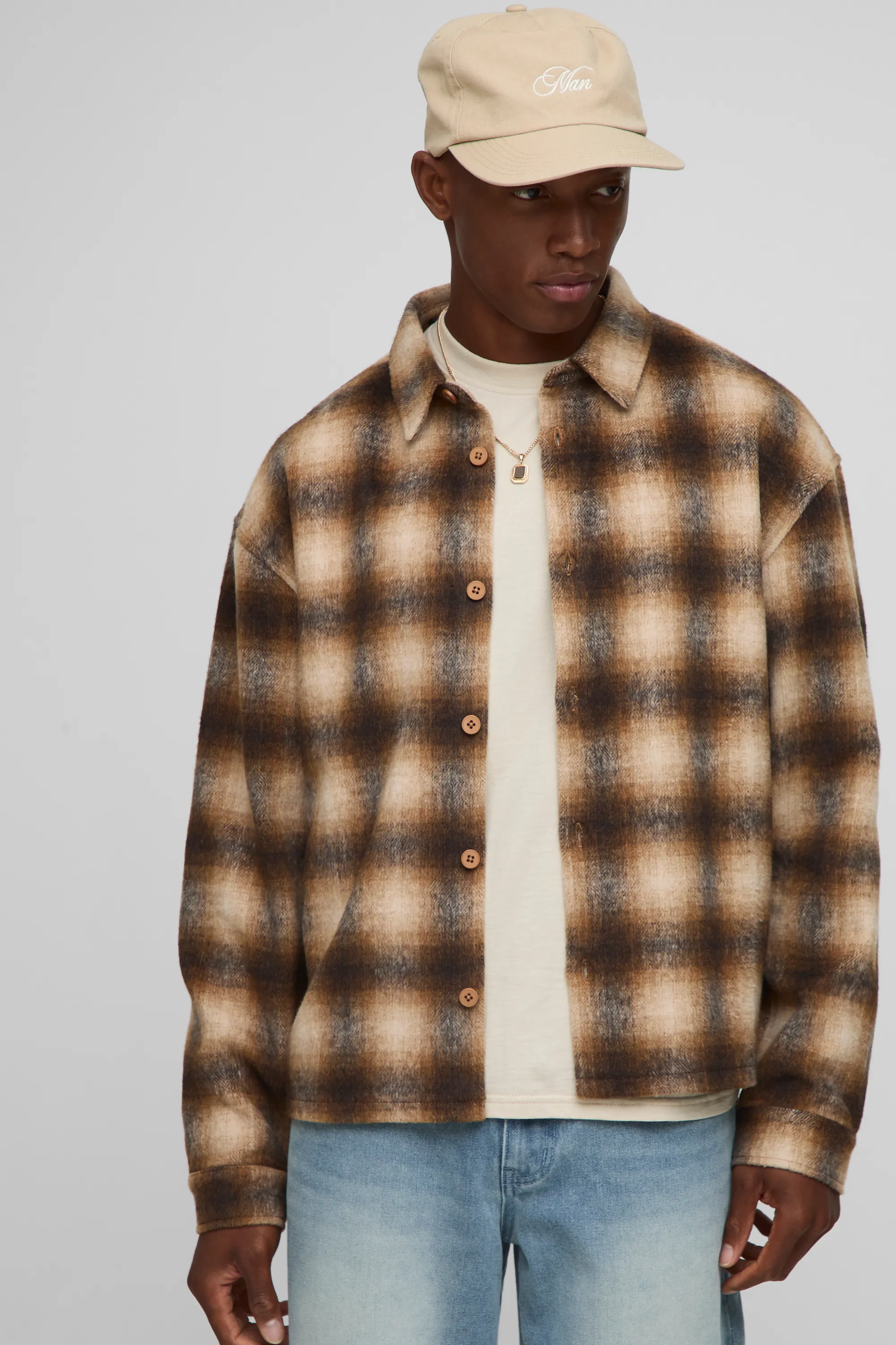 Oversized Heavyweight Check Overshirt 1 Oversized Heavyweight Check Overshirt