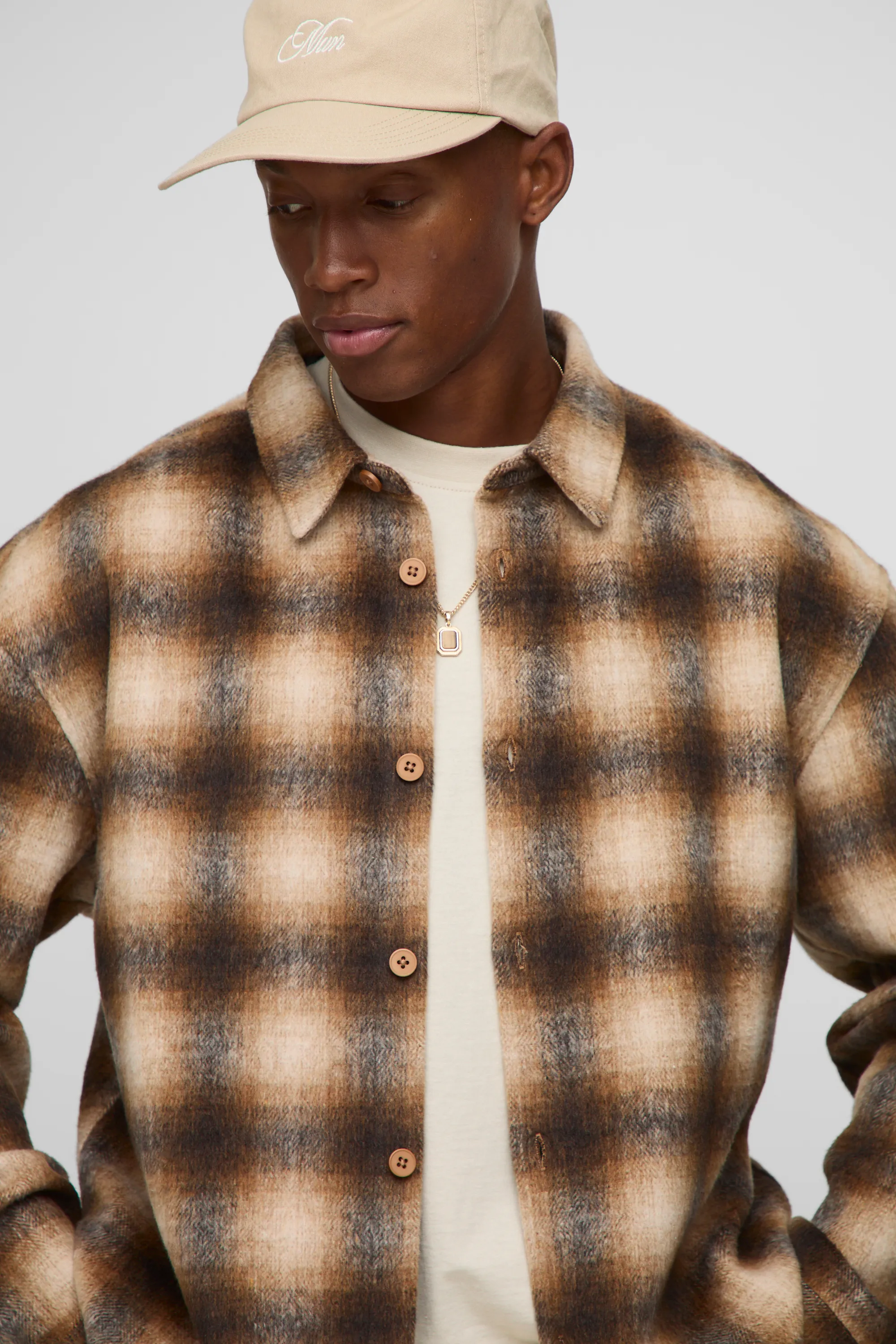 Oversized Heavyweight Check Overshirt 3 Oversized Heavyweight Check Overshirt