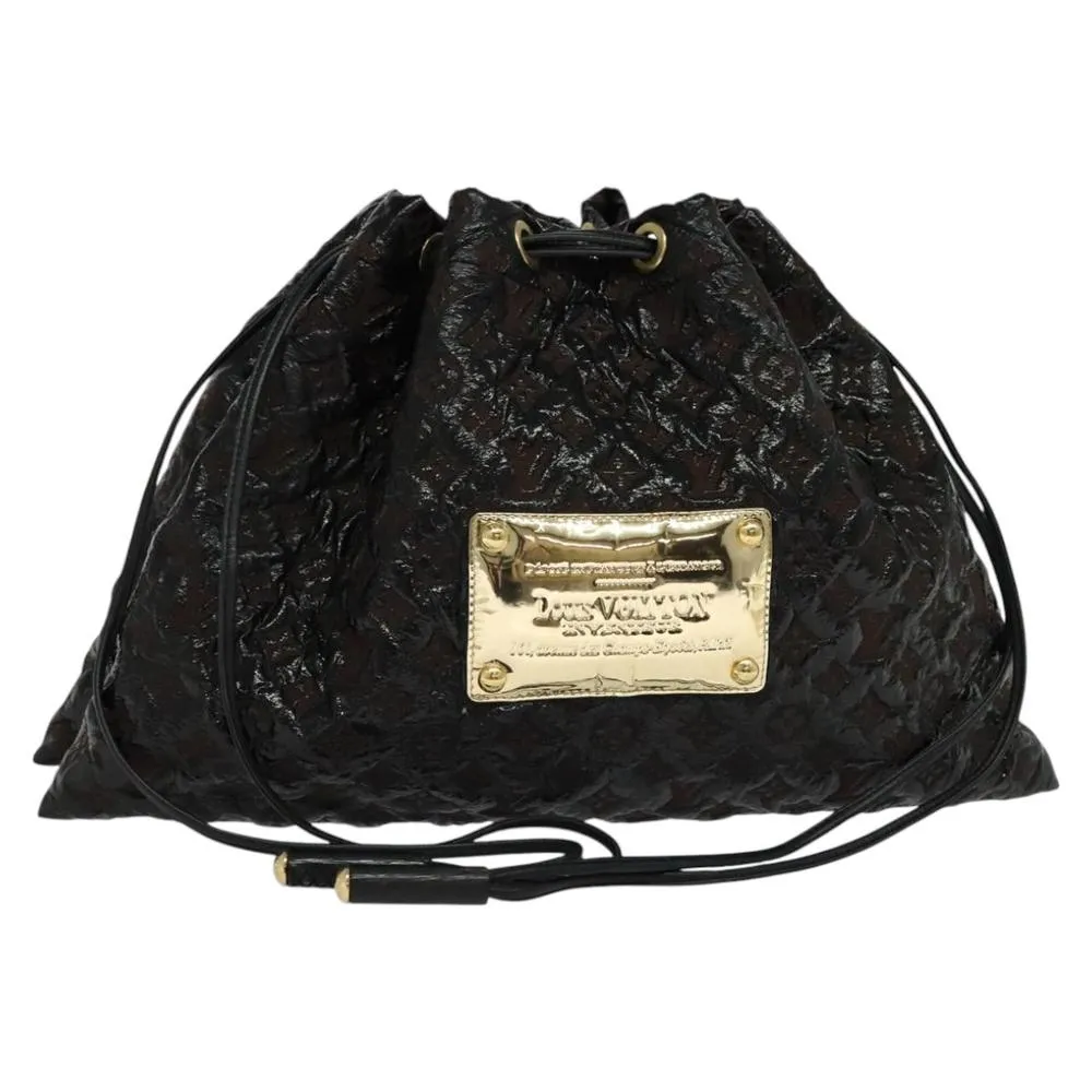 Preloved Drawstring Monogram Bag- Noir Handbags