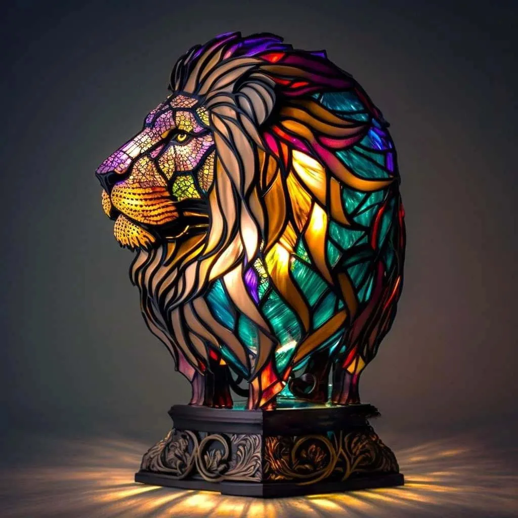 Lion Table Lamp Decorative Ornament