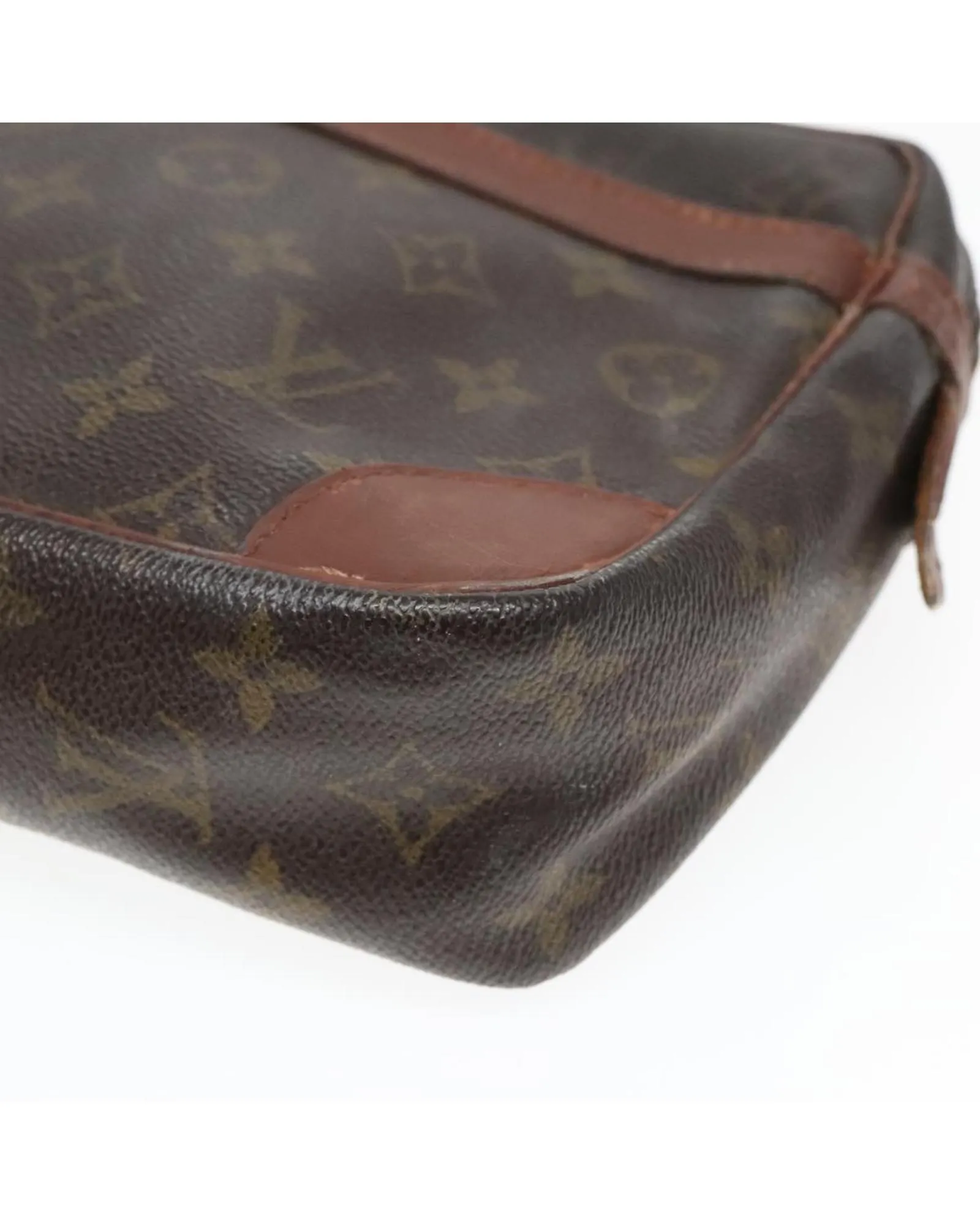 Preloved Cosmetic Pouch Monogram CanvasClutches 8 Preloved Cosmetic Pouch Monogram CanvasClutches
