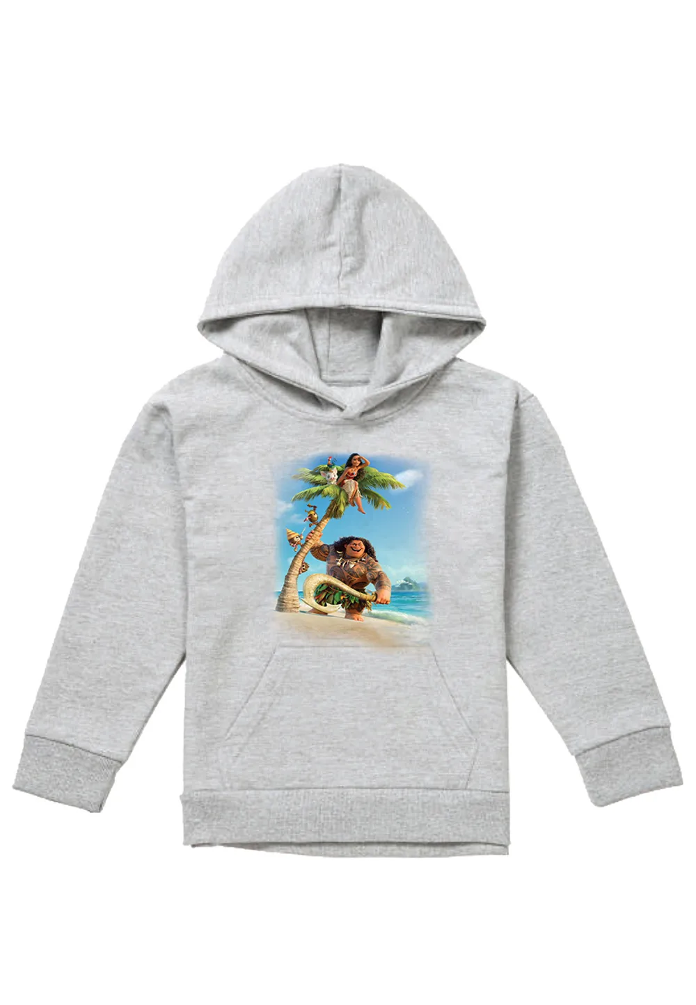 Moana Poster Youth Kids Pull-Over Hoodie, Athletic Heather 1 Moana Poster Youth Kids Pull-Over Hoodie, Athletic Heather