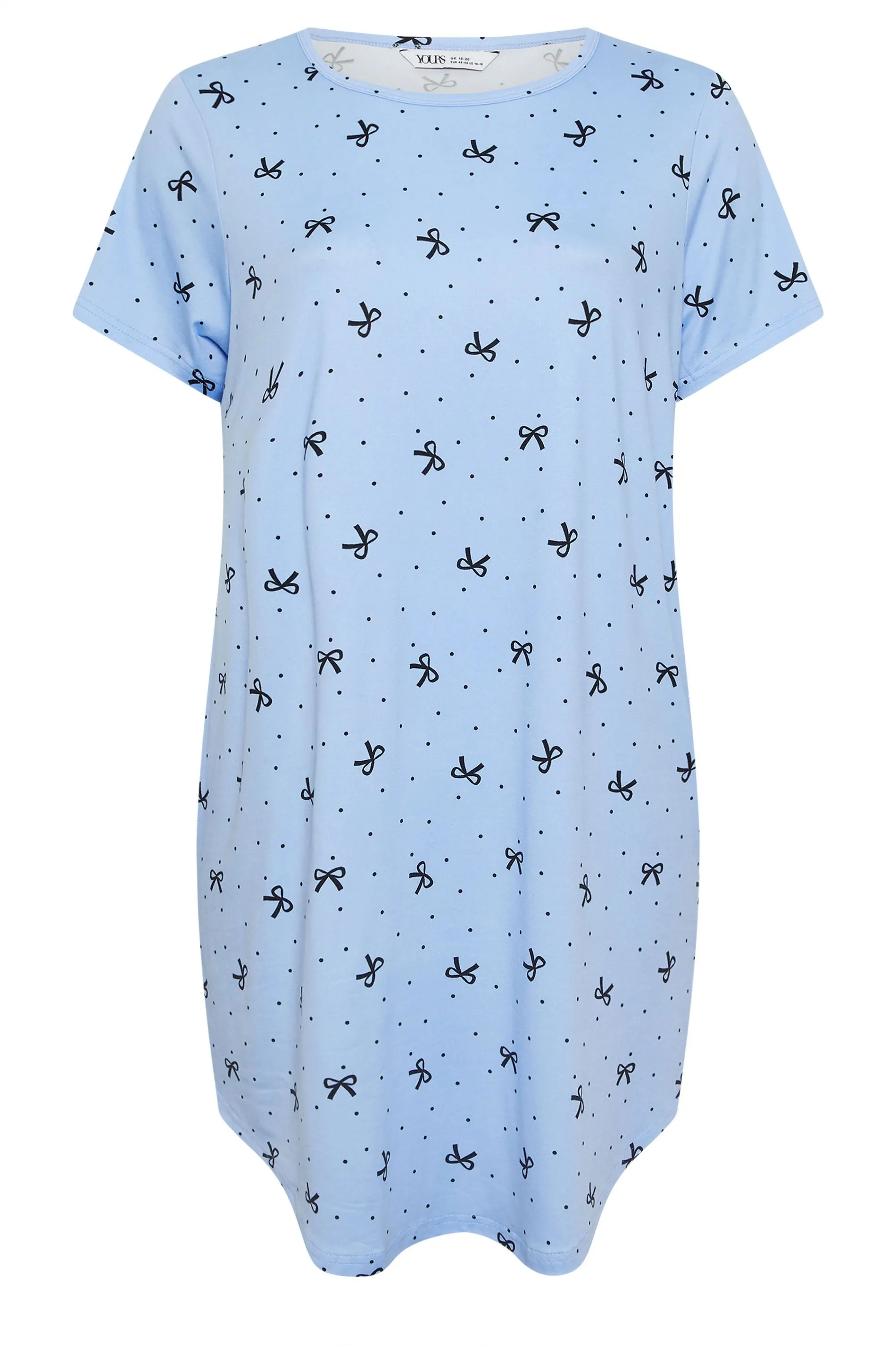 2 Pack Bow Print Soft Touch Nightdresses 3 2 Pack Bow Print Soft Touch Nightdresses