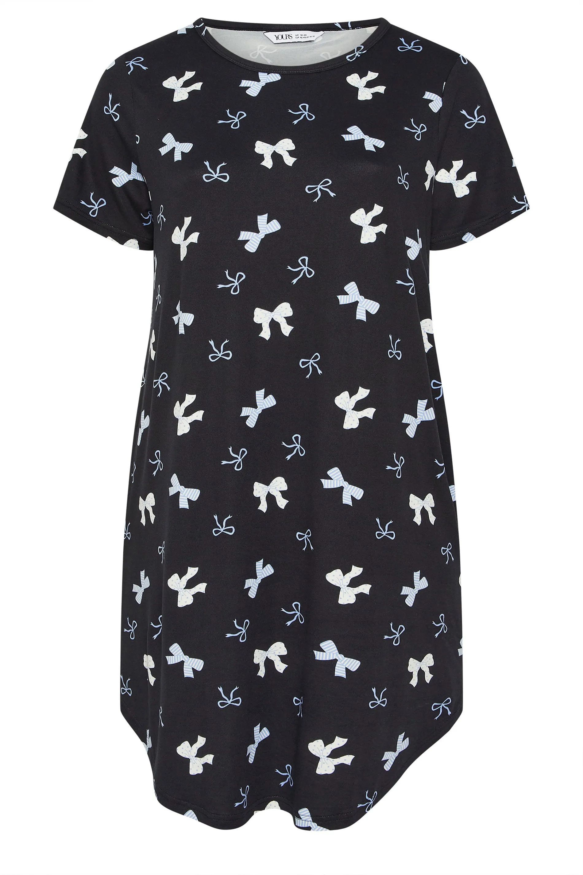 2 Pack Bow Print Soft Touch Nightdresses 4 2 Pack Bow Print Soft Touch Nightdresses