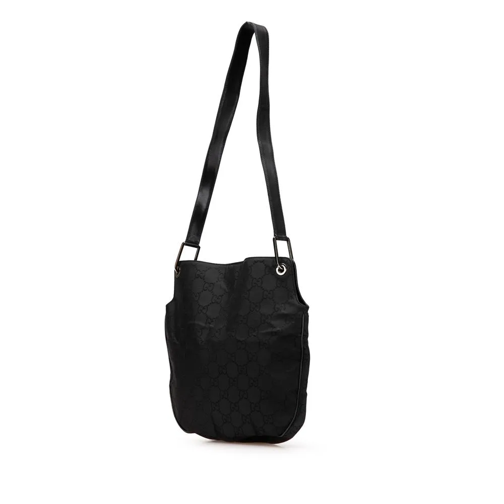 Preloved GG Monogram Shoulder Bag- Black 2 Preloved GG Monogram Shoulder Bag- Black