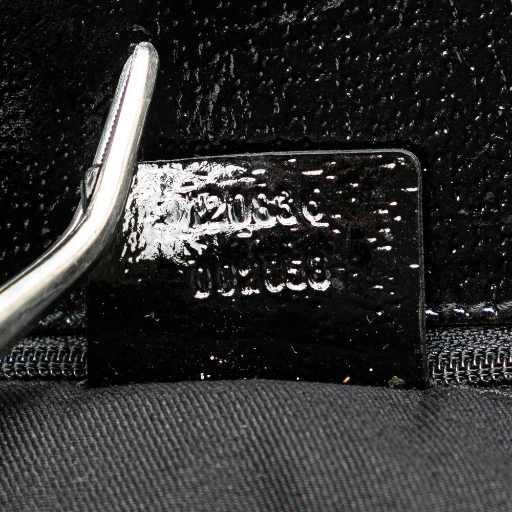 Preloved Elegant Tote Bag with Handles and Accents- Black 6 Preloved Elegant Tote Bag with Handles and Accents- Black