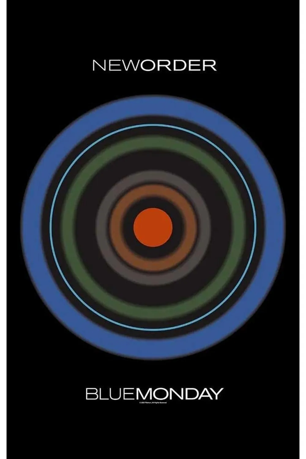 Blue Monday Textile Poster