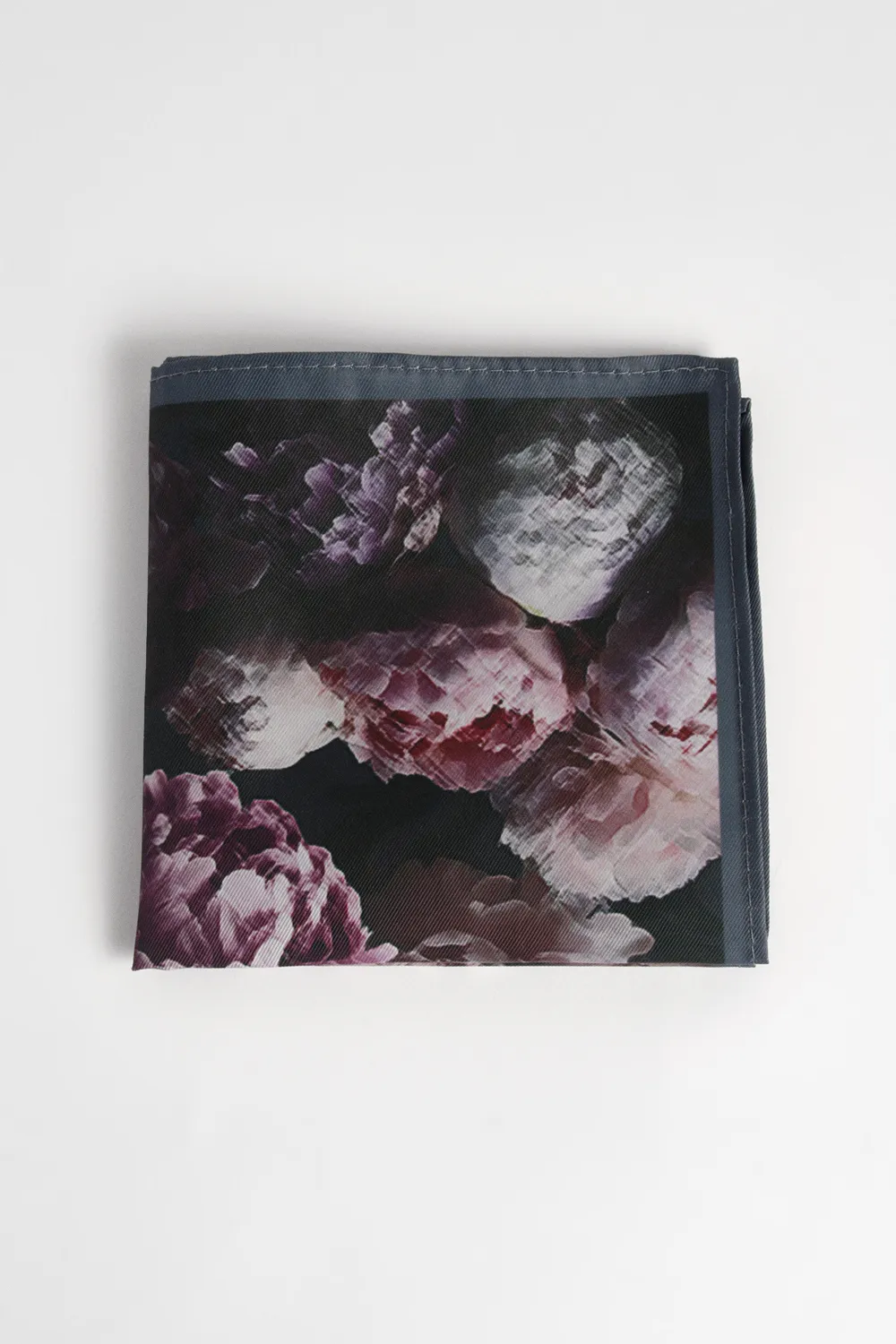 Large Floral Print Pocket Square