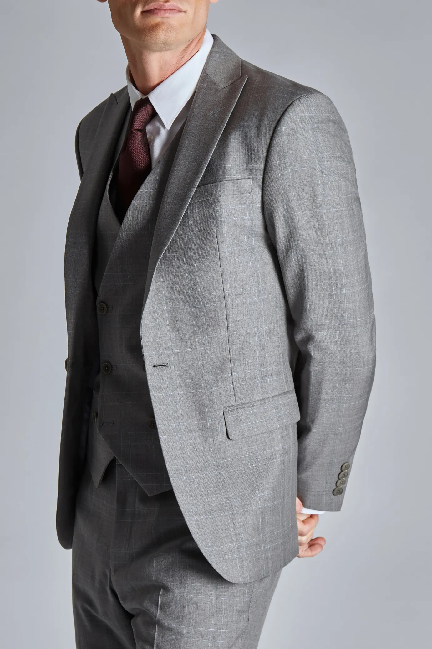 Indus Check Slim Jacket