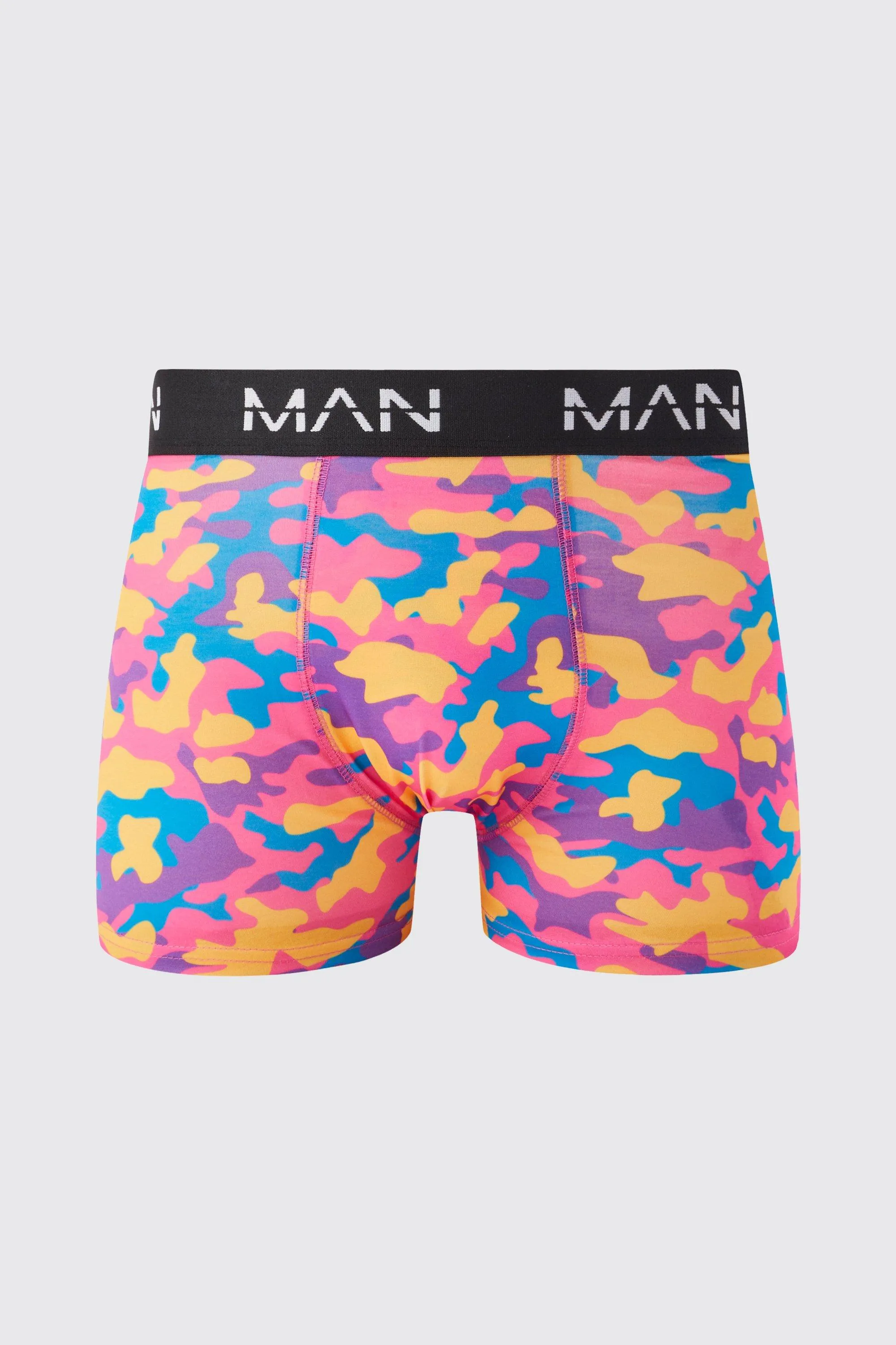 Bright Camo Print Boxers