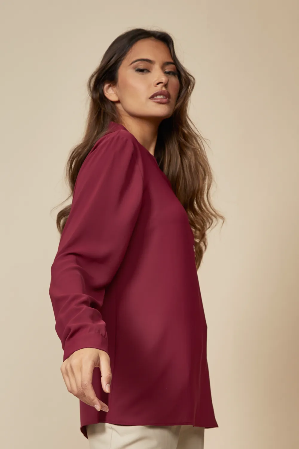 Oversized Button Detailed Long Sleeves Top 3 Oversized Button Detailed Long Sleeves Top