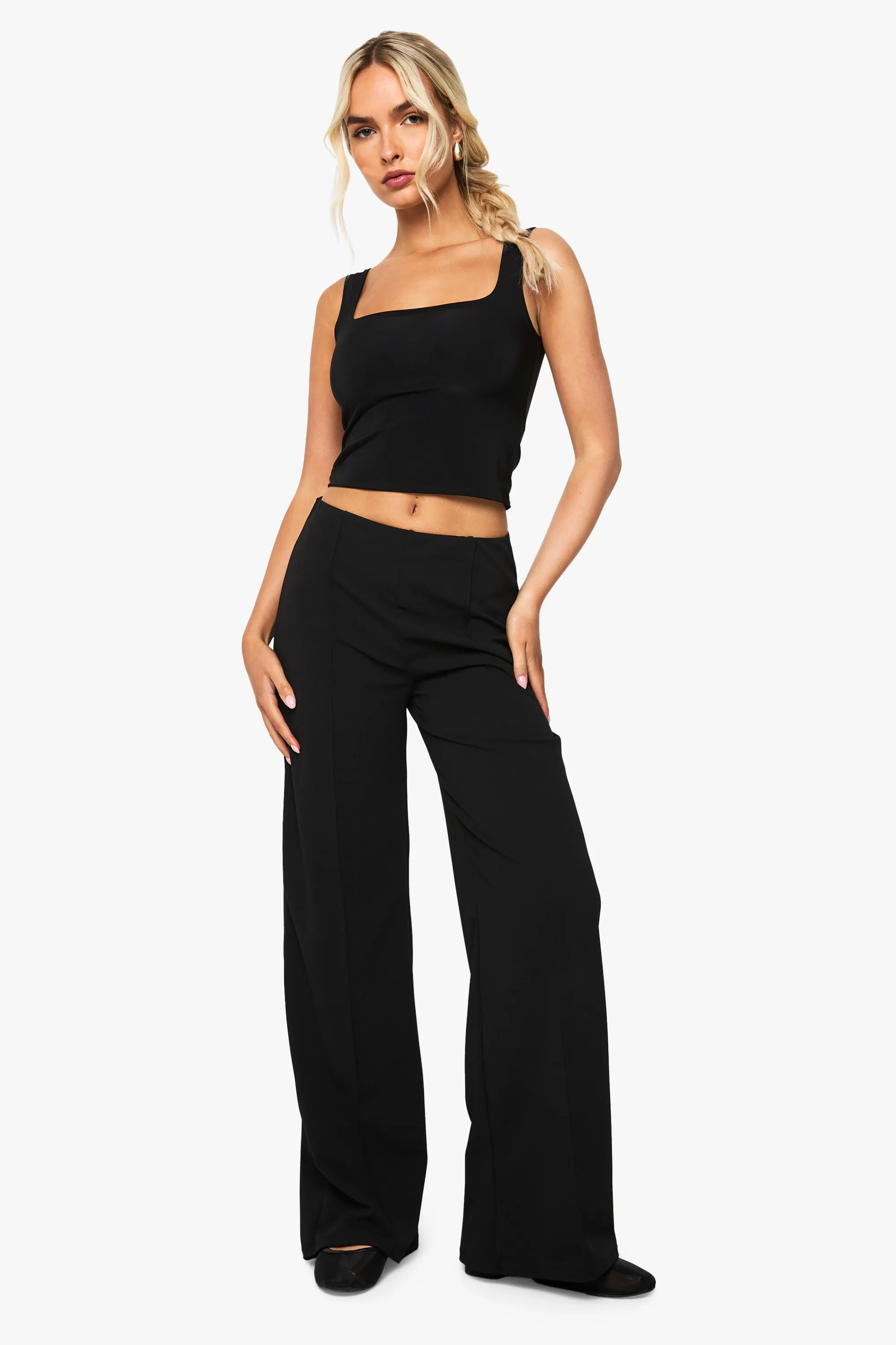 Straight Leg Pintuck Trouser 1 Straight Leg Pintuck Trouser