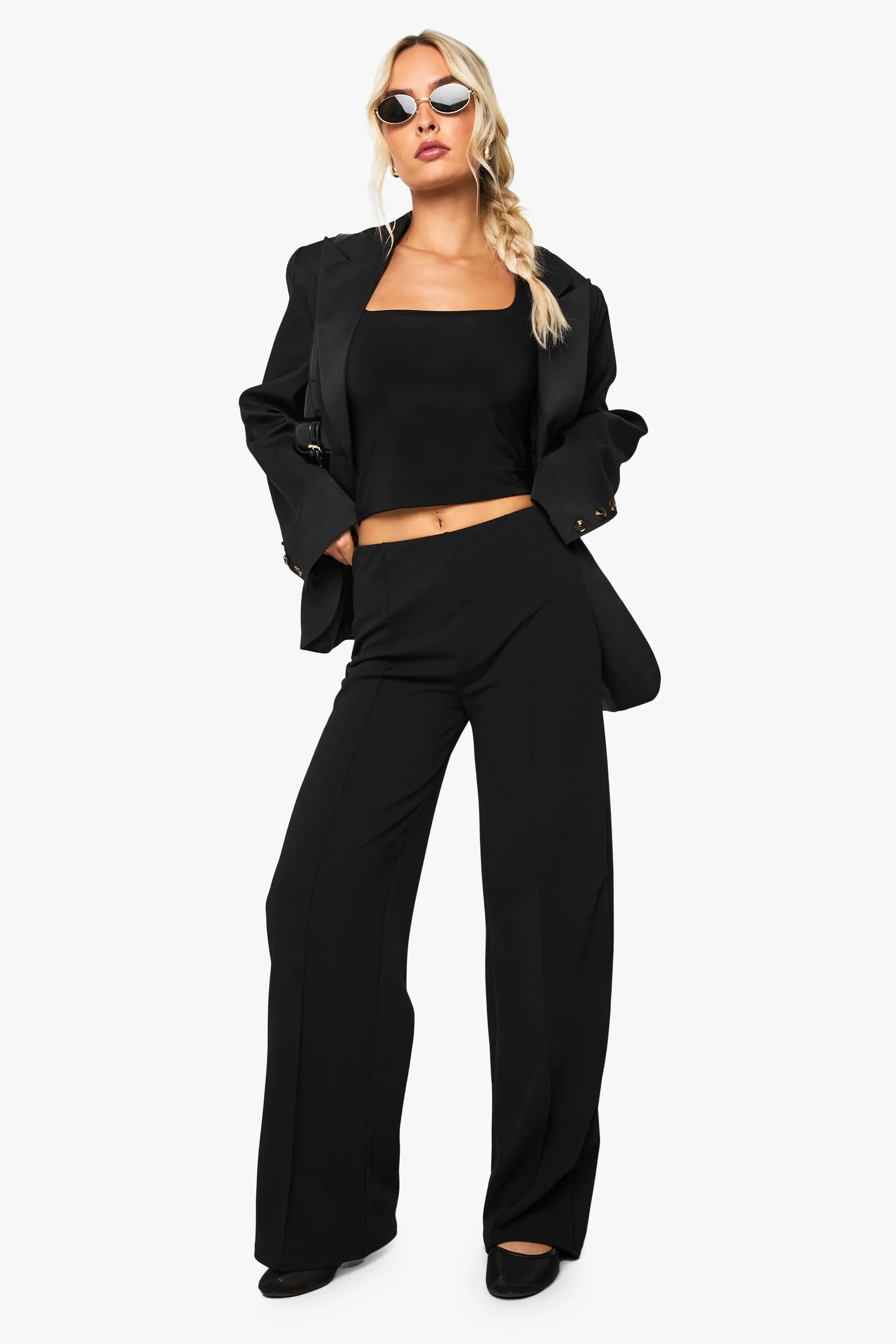 Straight Leg Pintuck Trouser 3 Straight Leg Pintuck Trouser