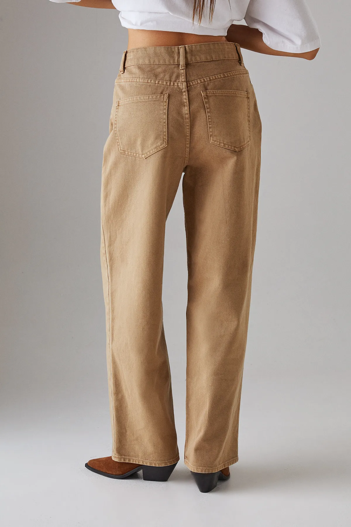 Washed Low Rise Denim Boyfriend Jean 3 Washed Low Rise Denim Boyfriend Jean