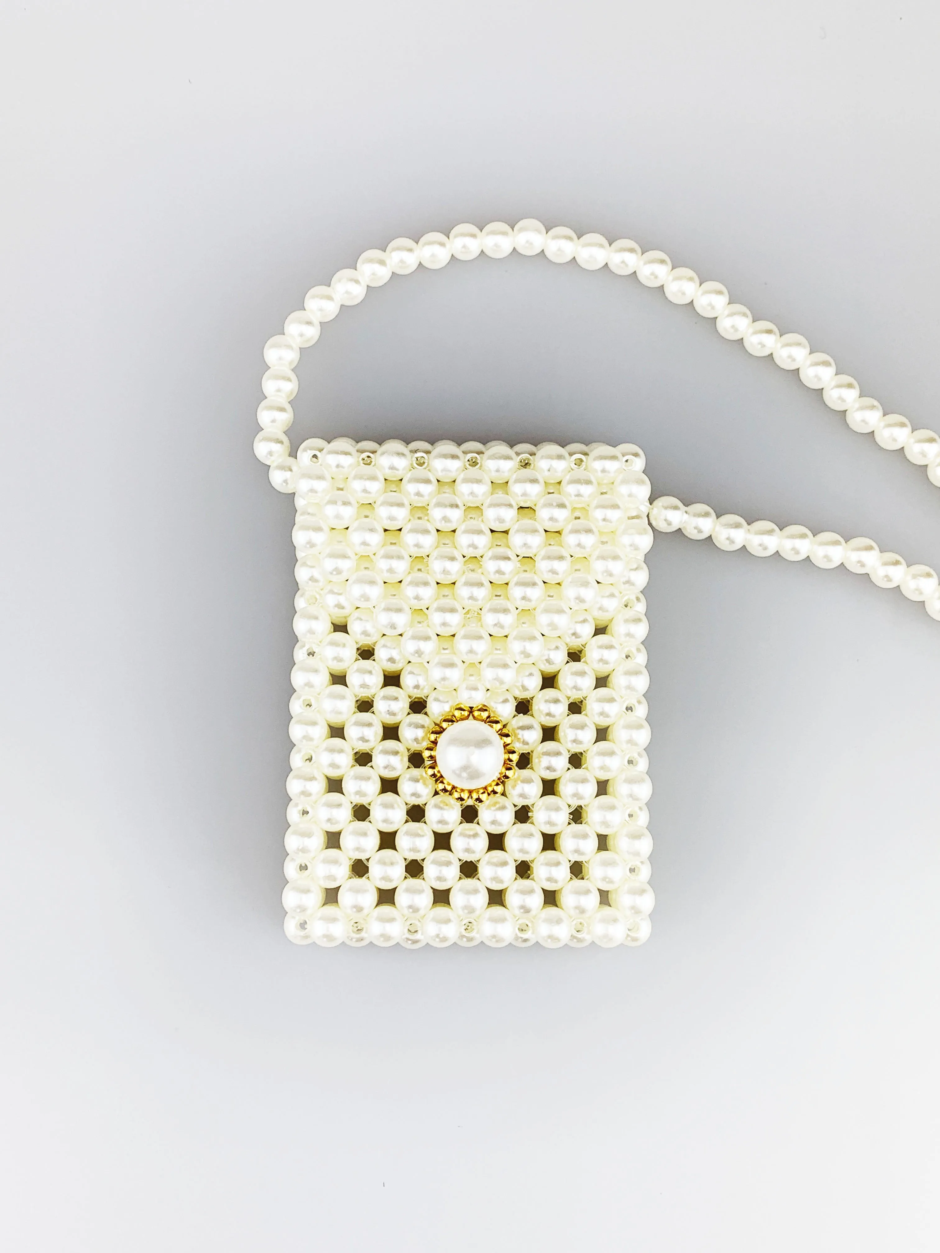 Pearl Embellished Mini Crossbody Bag 5 Pearl Embellished Mini Crossbody Bag