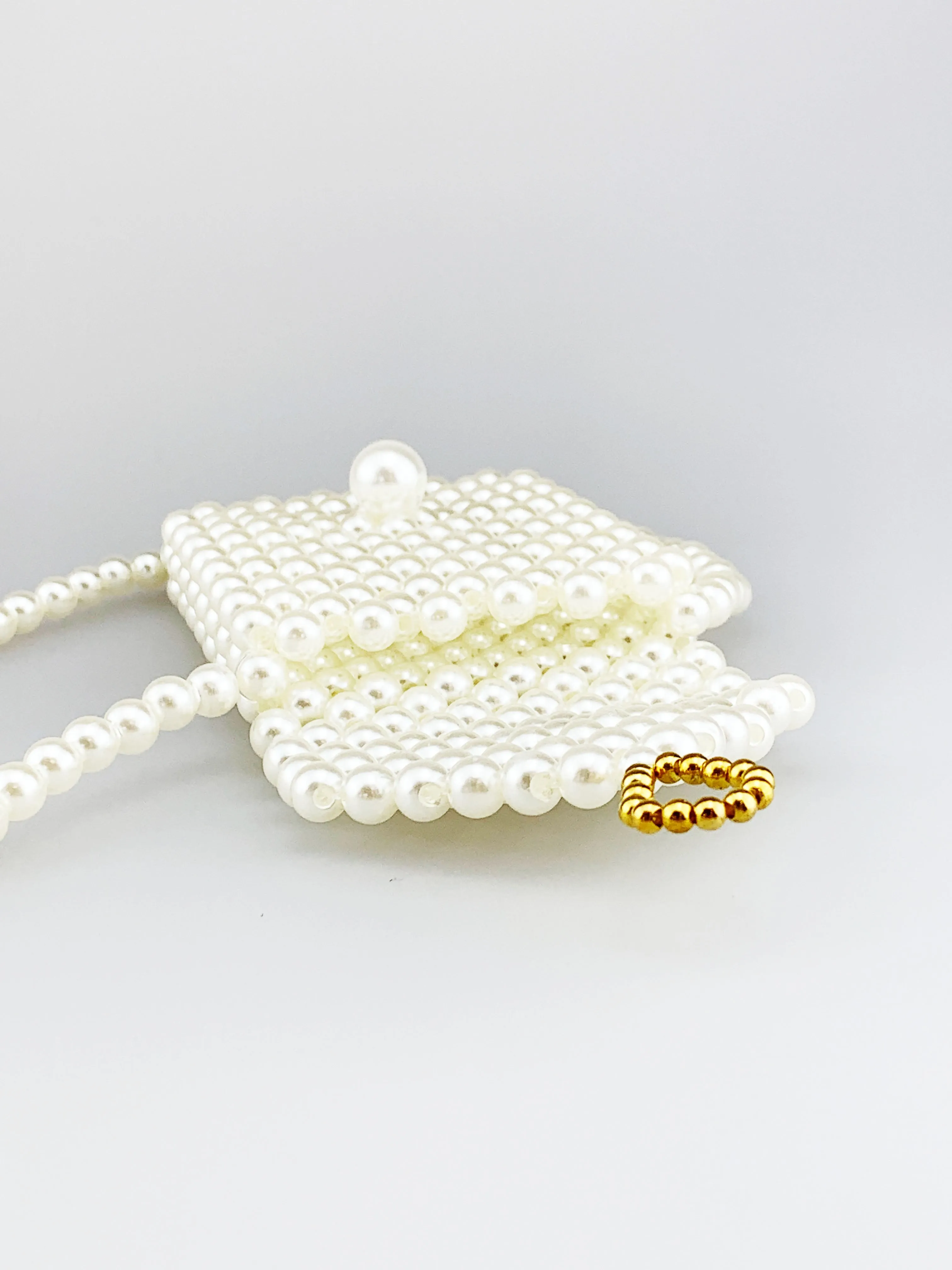 Pearl Embellished Mini Crossbody Bag 6 Pearl Embellished Mini Crossbody Bag