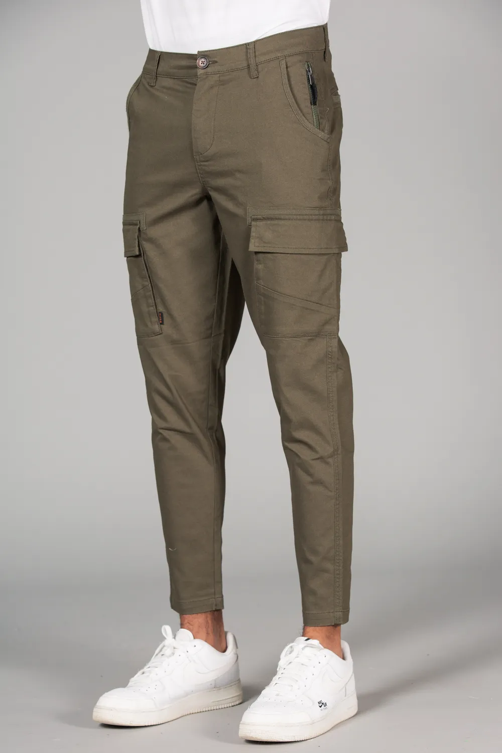 Straight Leg Cargo-Style Trousers 2 Straight Leg Cargo-Style Trousers
