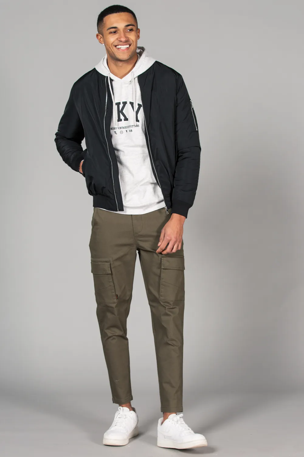Straight Leg Cargo-Style Trousers 4 Straight Leg Cargo-Style Trousers