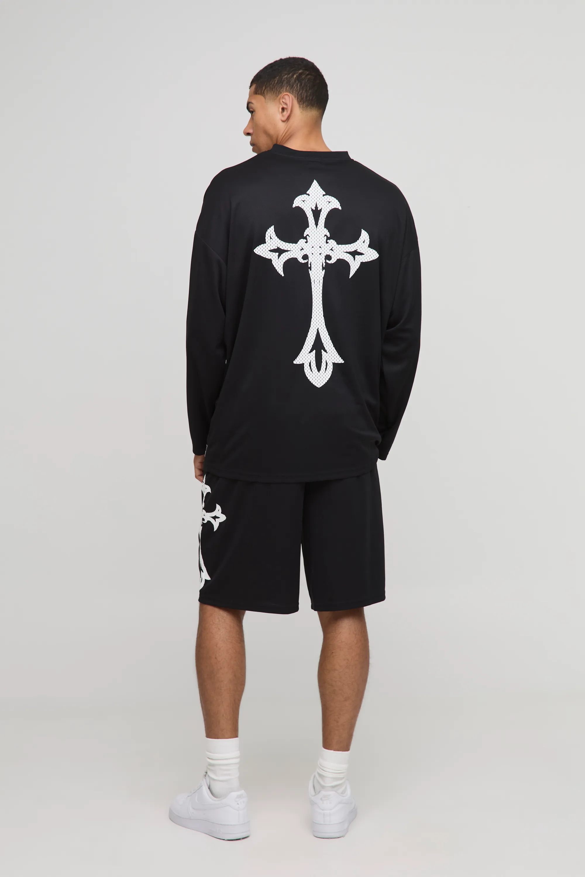 Oversized Official Gothic Long Sleeve Mesh Hockey Top 2 Oversized Official Gothic Long Sleeve Mesh Hockey Top