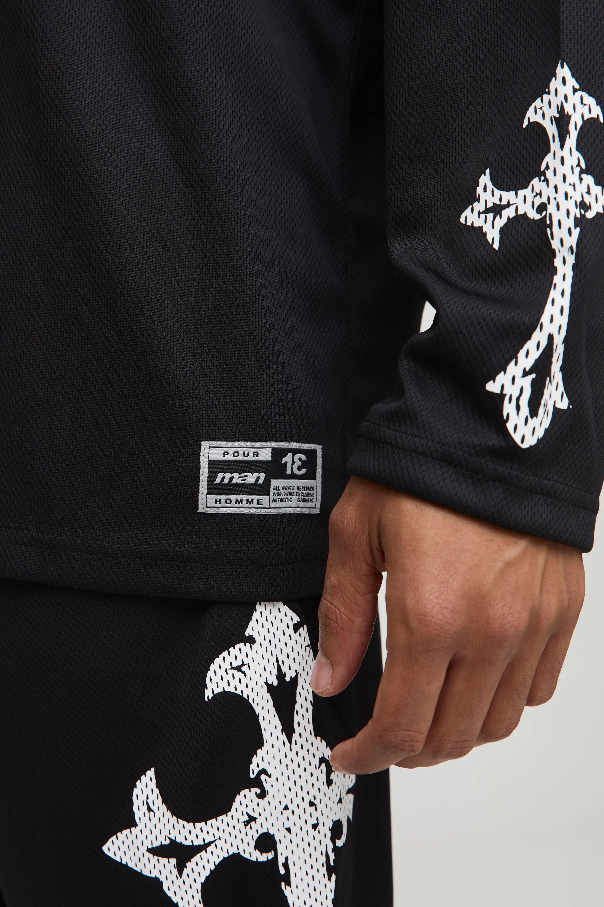 Oversized Official Gothic Long Sleeve Mesh Hockey Top 3 Oversized Official Gothic Long Sleeve Mesh Hockey Top