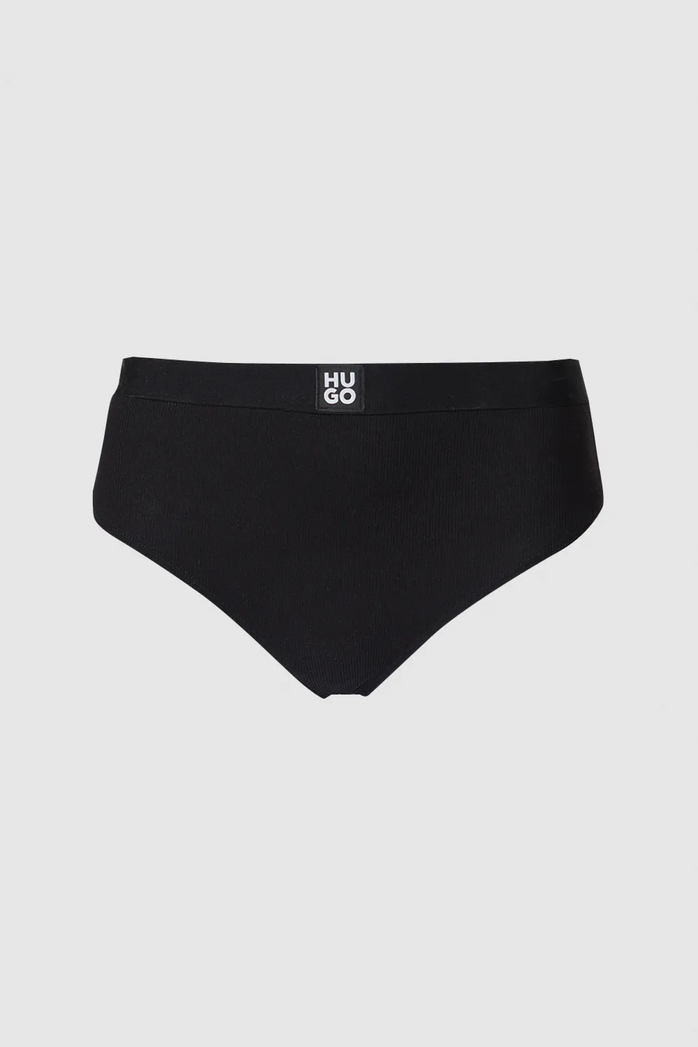 Hugo Brazilian High Waist Rib Black 1 Hugo Brazilian High Waist Rib Black