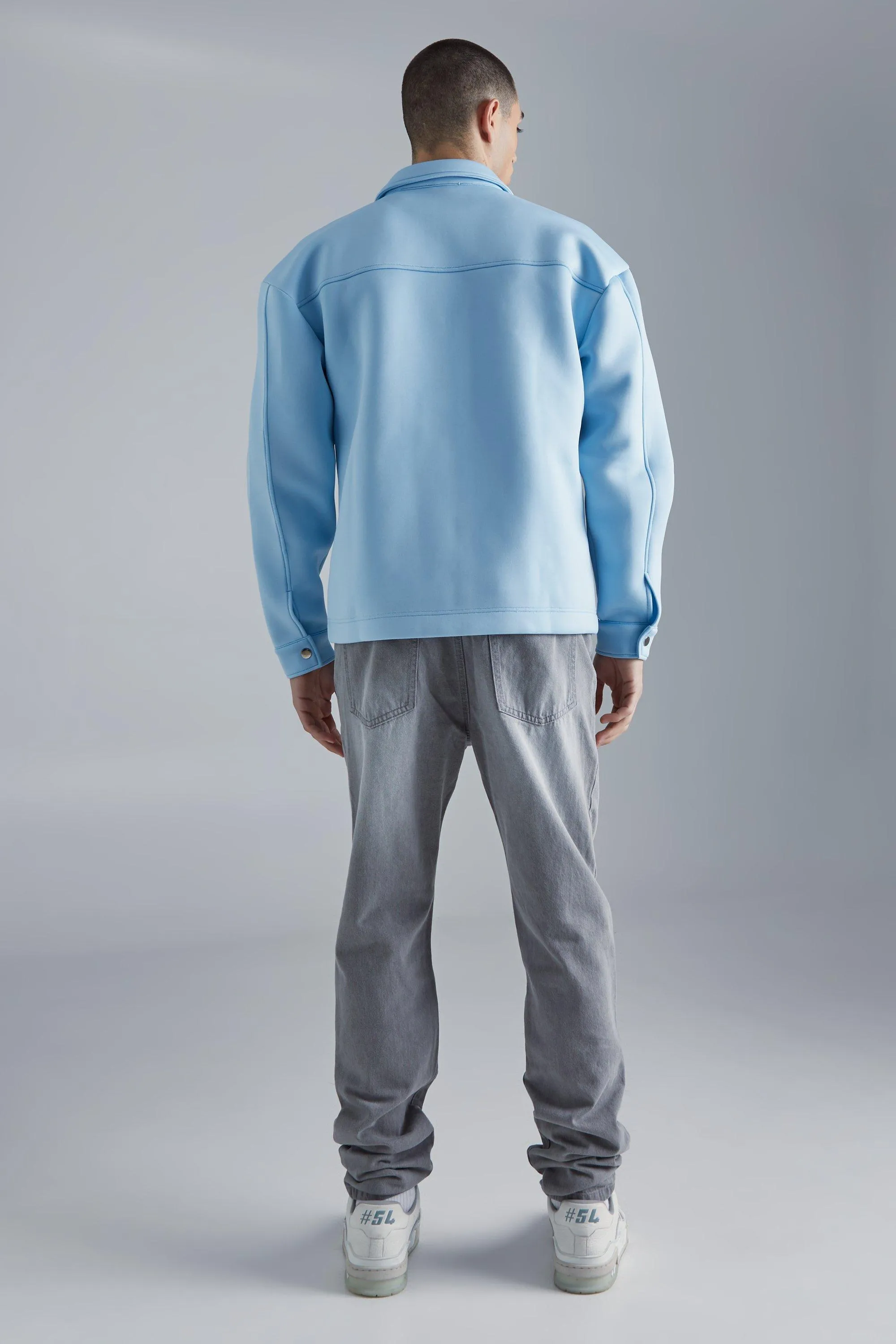 Boxy Neoprene Zip Overshirt 2 Boxy Neoprene Zip Overshirt
