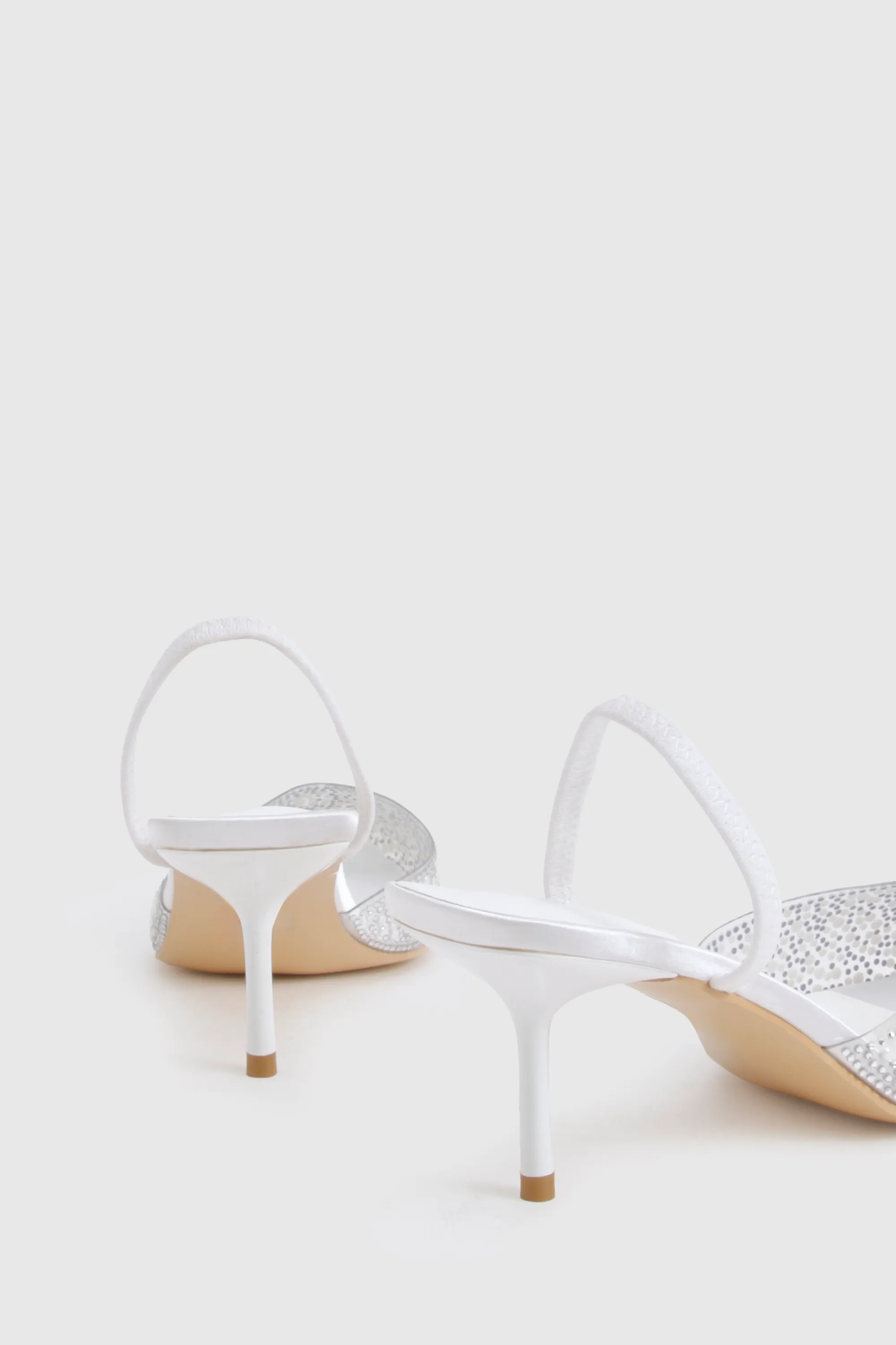 Pearl Embellished Slingback Court Heels 4 Pearl Embellished Slingback Court Heels