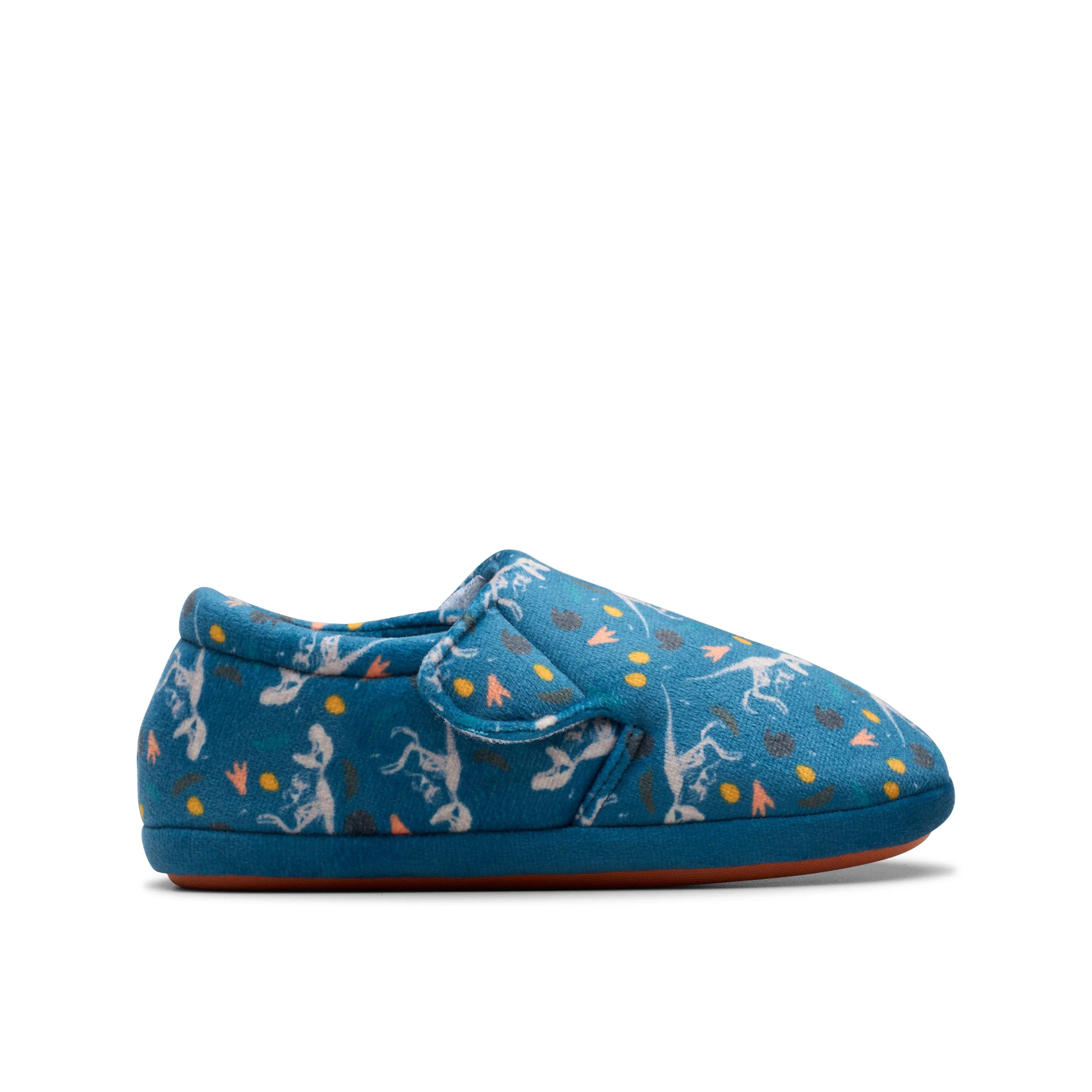 Fluffy Snug Kid Blue Print Slippers